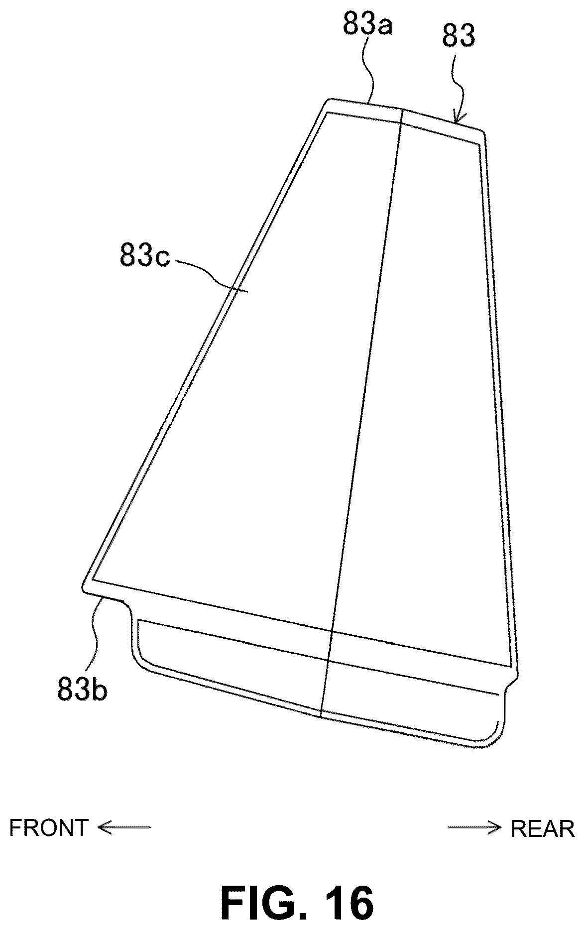 Patent US12319356 Figure 16 – Electric-vehicle-body structure having a center frame that is higher than a floor panel