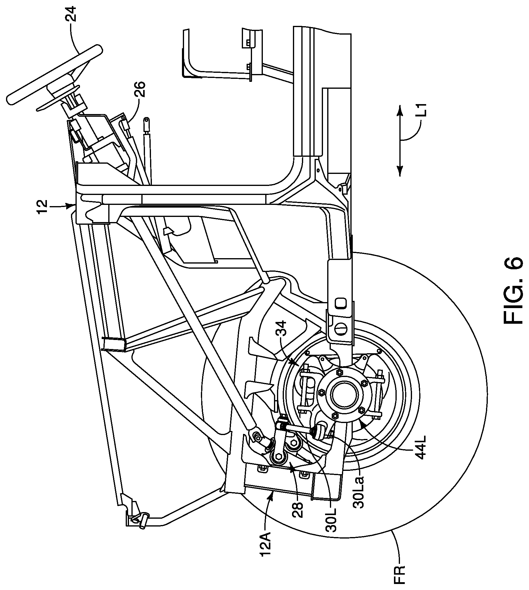 Patent US12319358 Figure 5 – Steering assembly