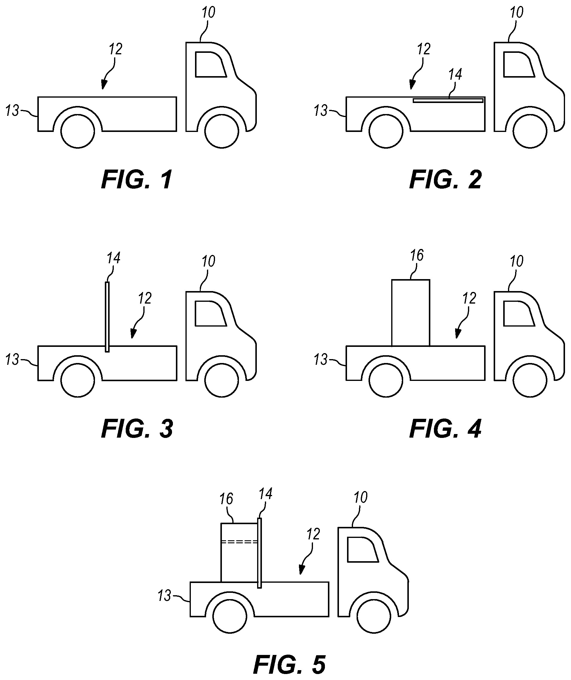Patent US12319359 Figure 1 – Pivotable and nestable cargo rack for truck bed or trailer