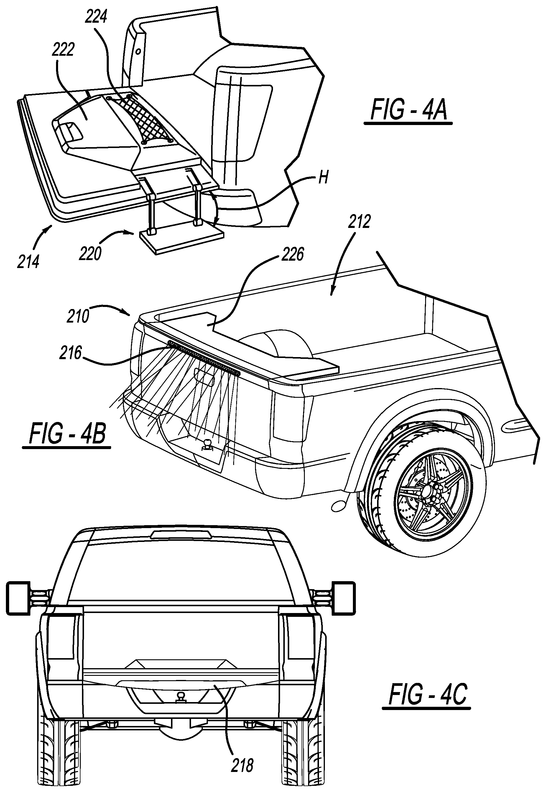 Patent US12319360 Figure 3 – Modular tailgate
