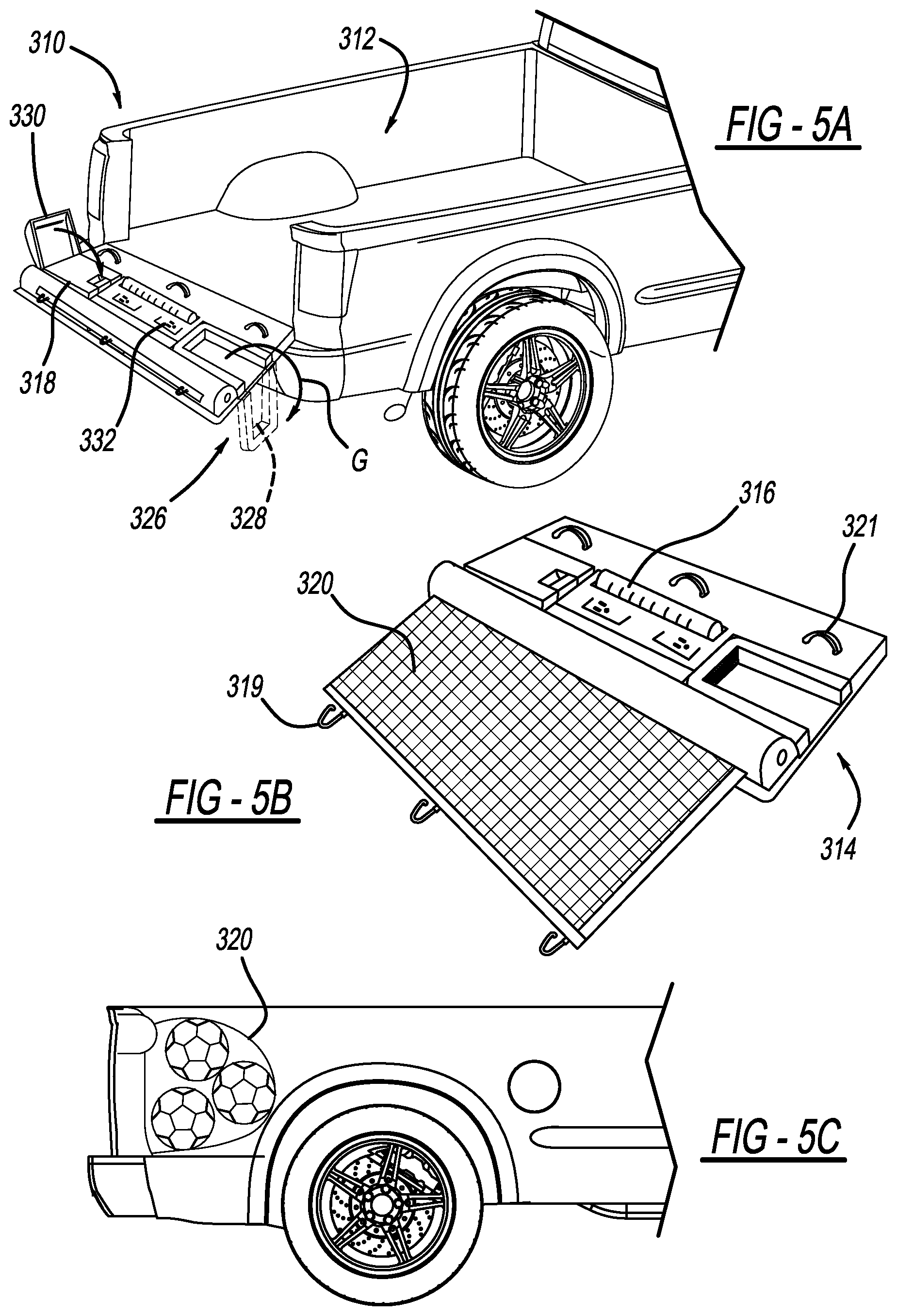 Patent US12319360 Figure 4 – Modular tailgate