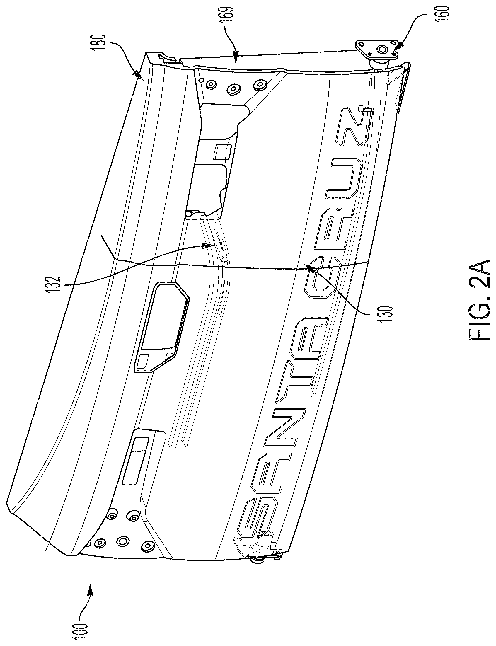 Patent US12319361 Figure 2 – Sliding tailgate for a vehicle