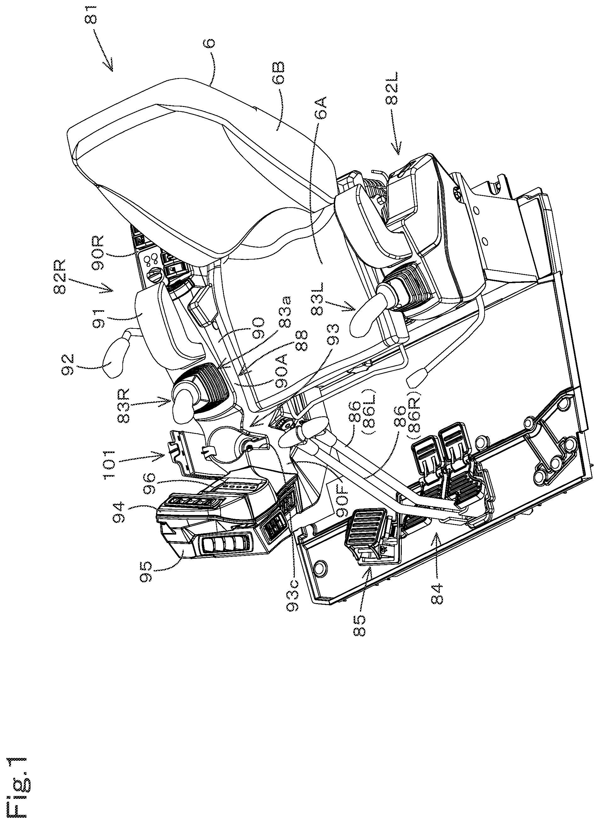 Patent US12319362 Figure 1 – Housing body and working machine