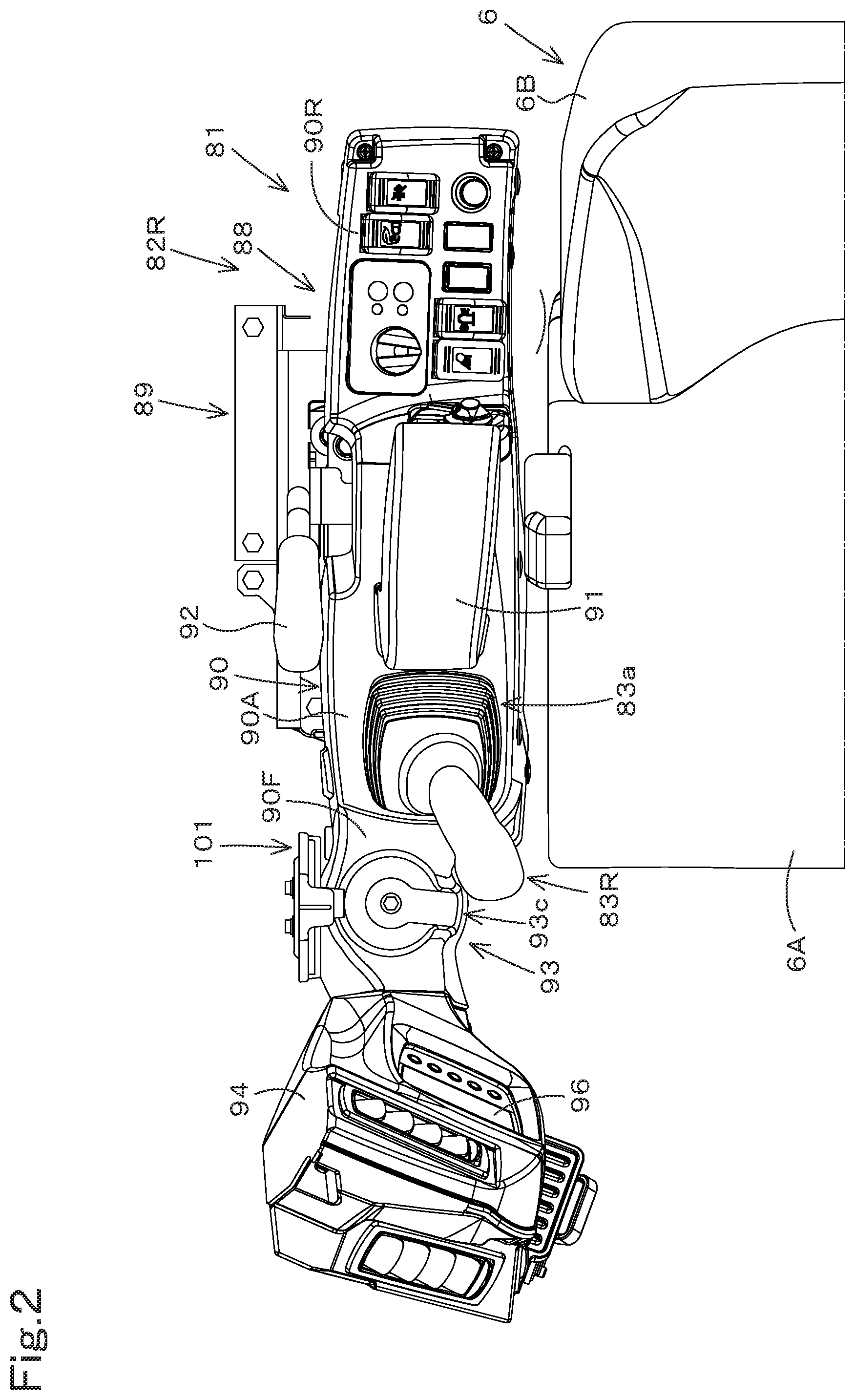 Patent US12319362 Figure 2 – Housing body and working machine