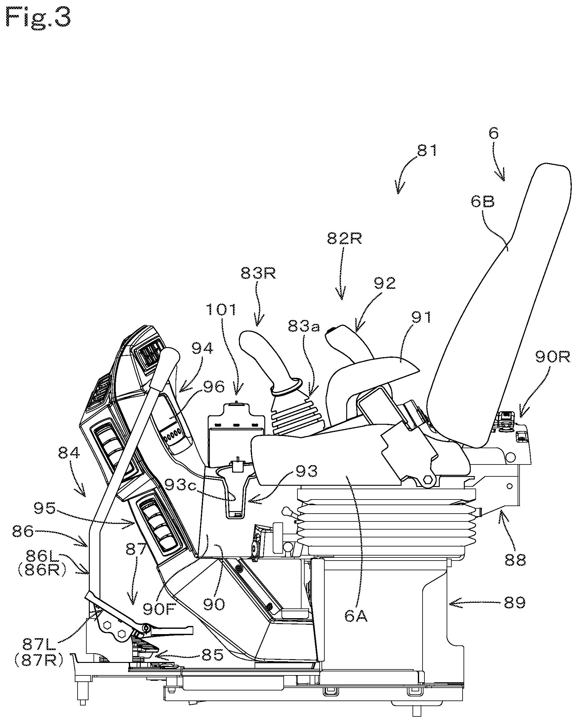 Patent US12319362 Figure 3 – Housing body and working machine