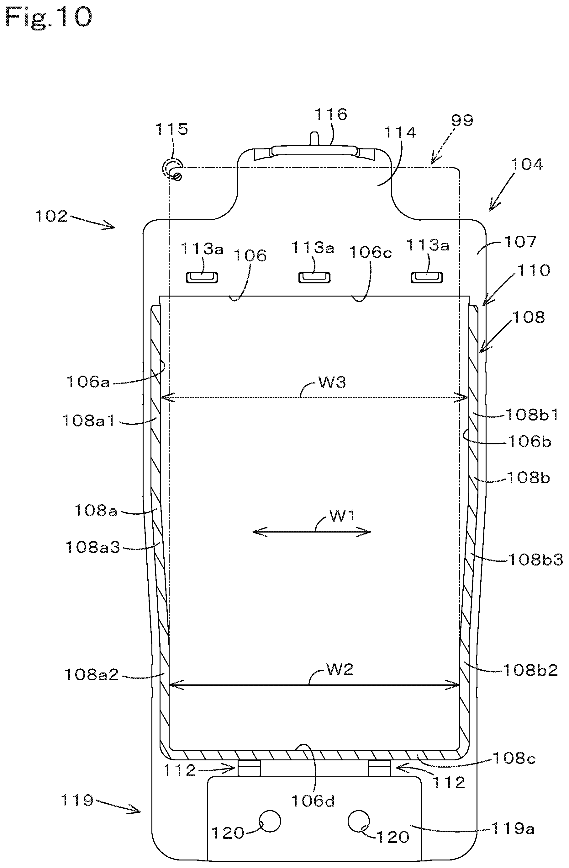 Patent US12319362 Figure 10 – Housing body and working machine