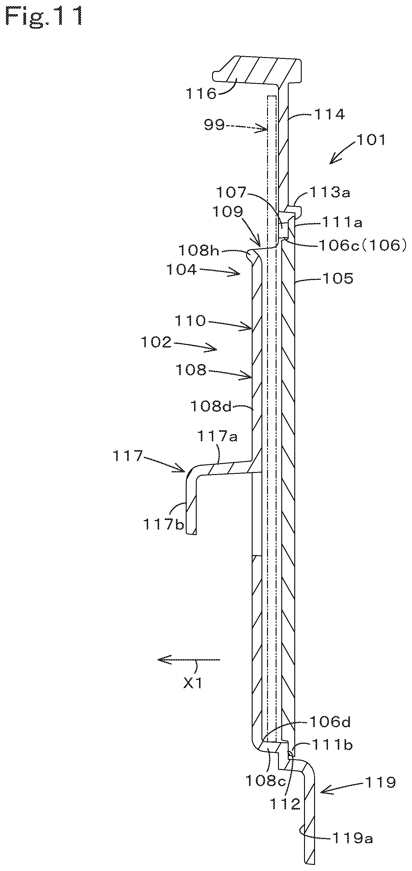 Patent US12319362 Figure 11 – Housing body and working machine
