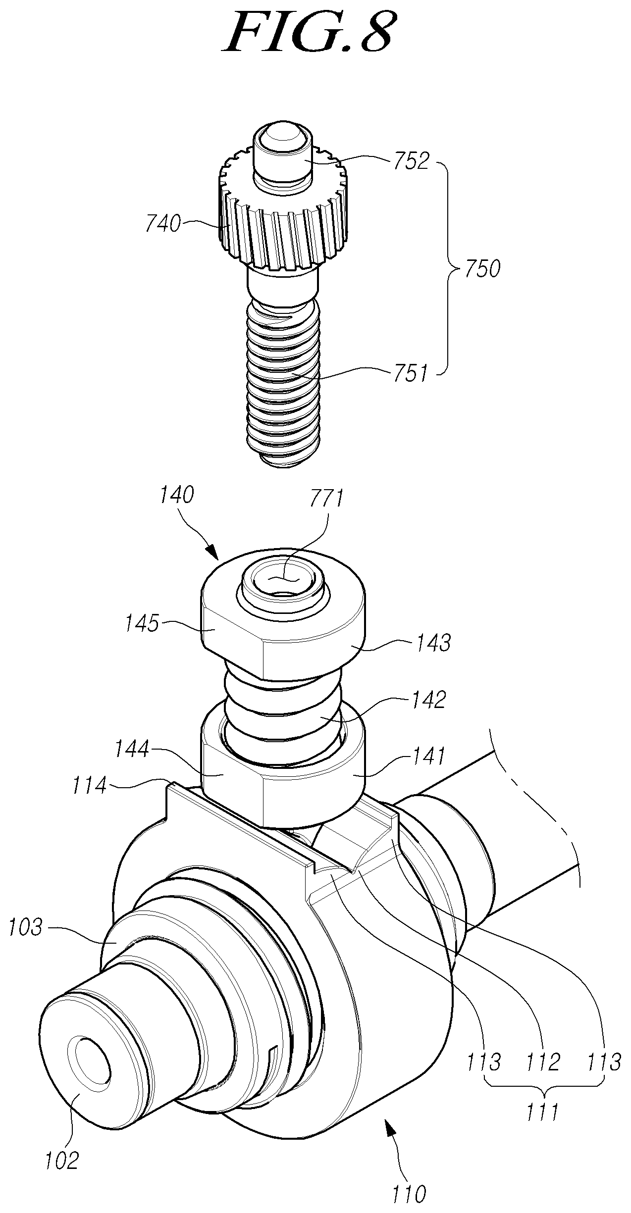 Patent US12319364 Figure 8 – Steer-by-wire steering apparatus