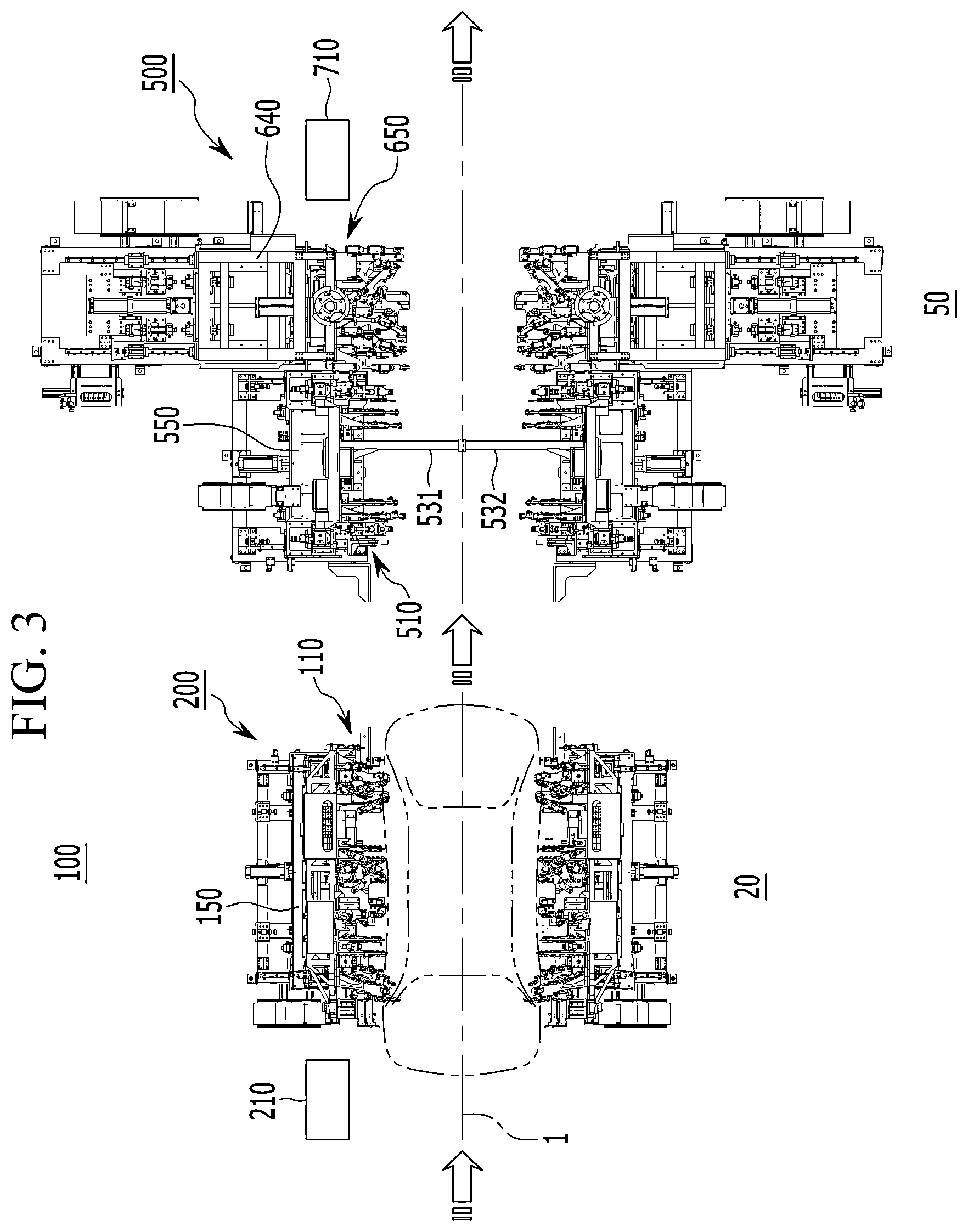 Patent US12319373 Figure 3 – Vehicle body assembly system