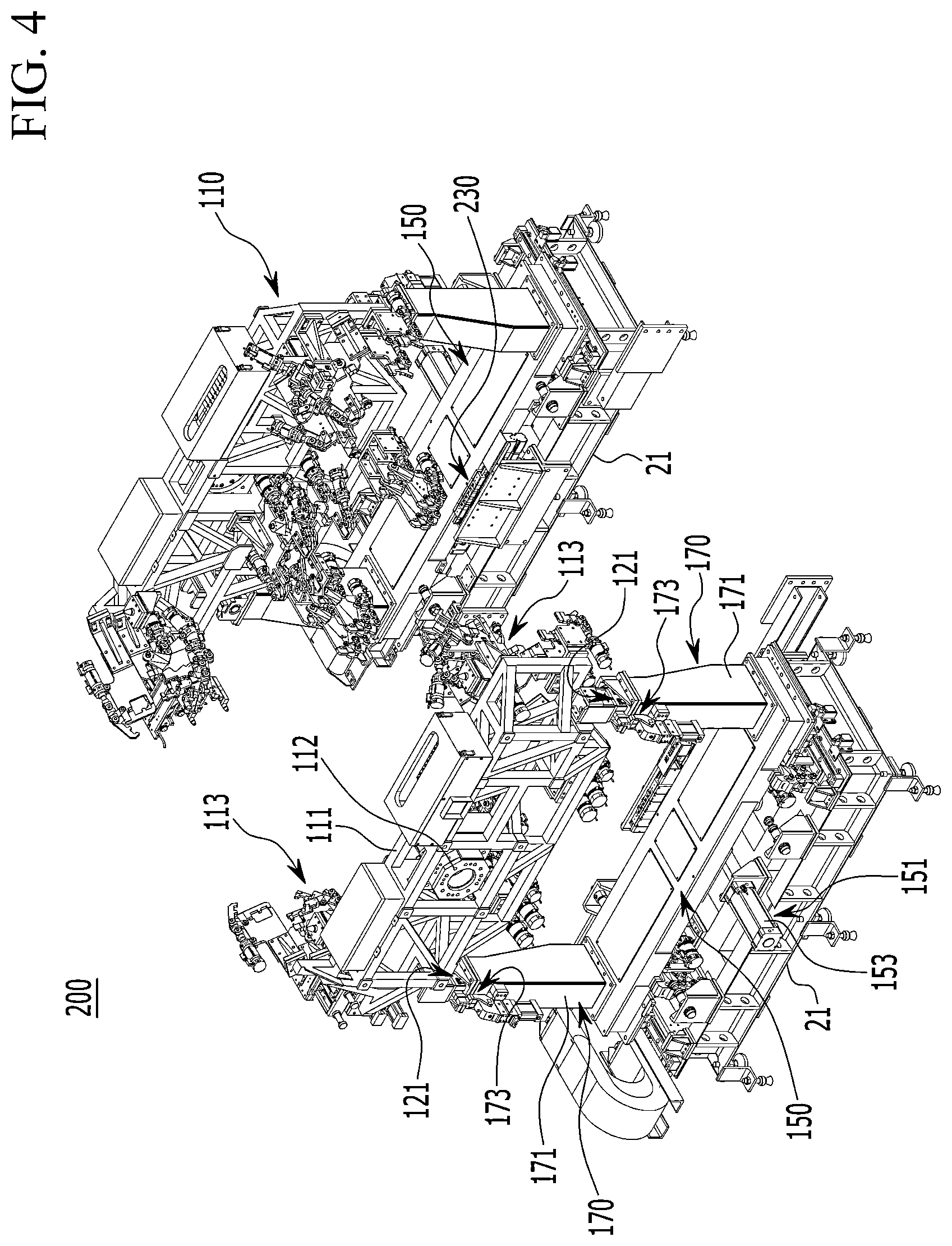 Patent US12319373 Figure 4 – Vehicle body assembly system