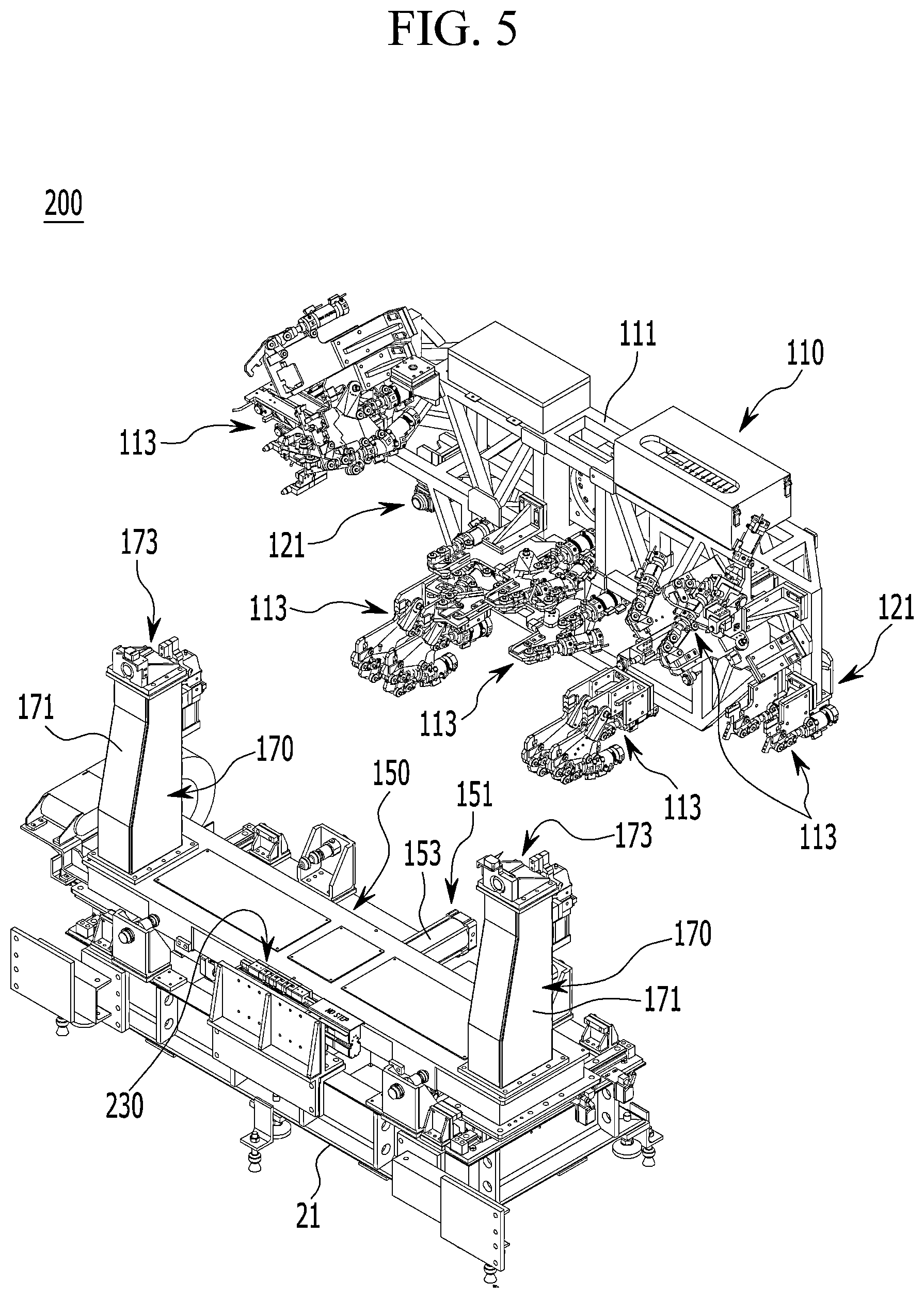 Patent US12319373 Figure 5 – Vehicle body assembly system