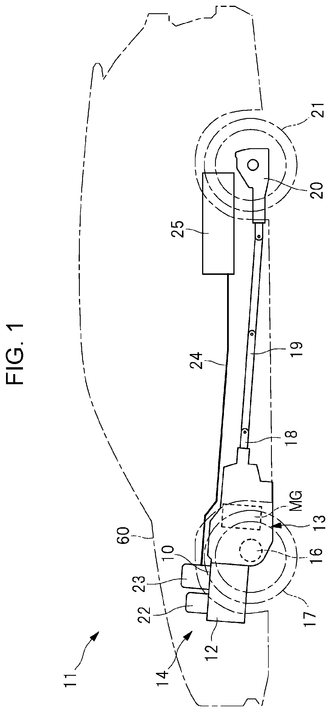 Patent US12319374 Figure 1 – Device attachment structure
