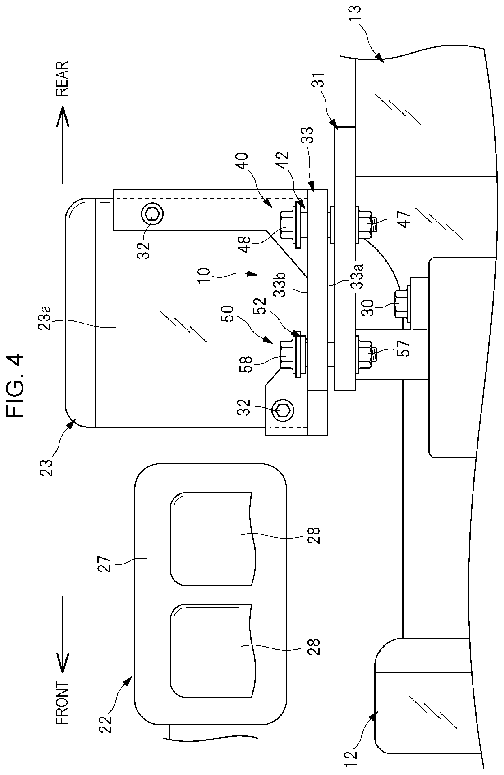 Patent US12319374 Figure 4 – Device attachment structure