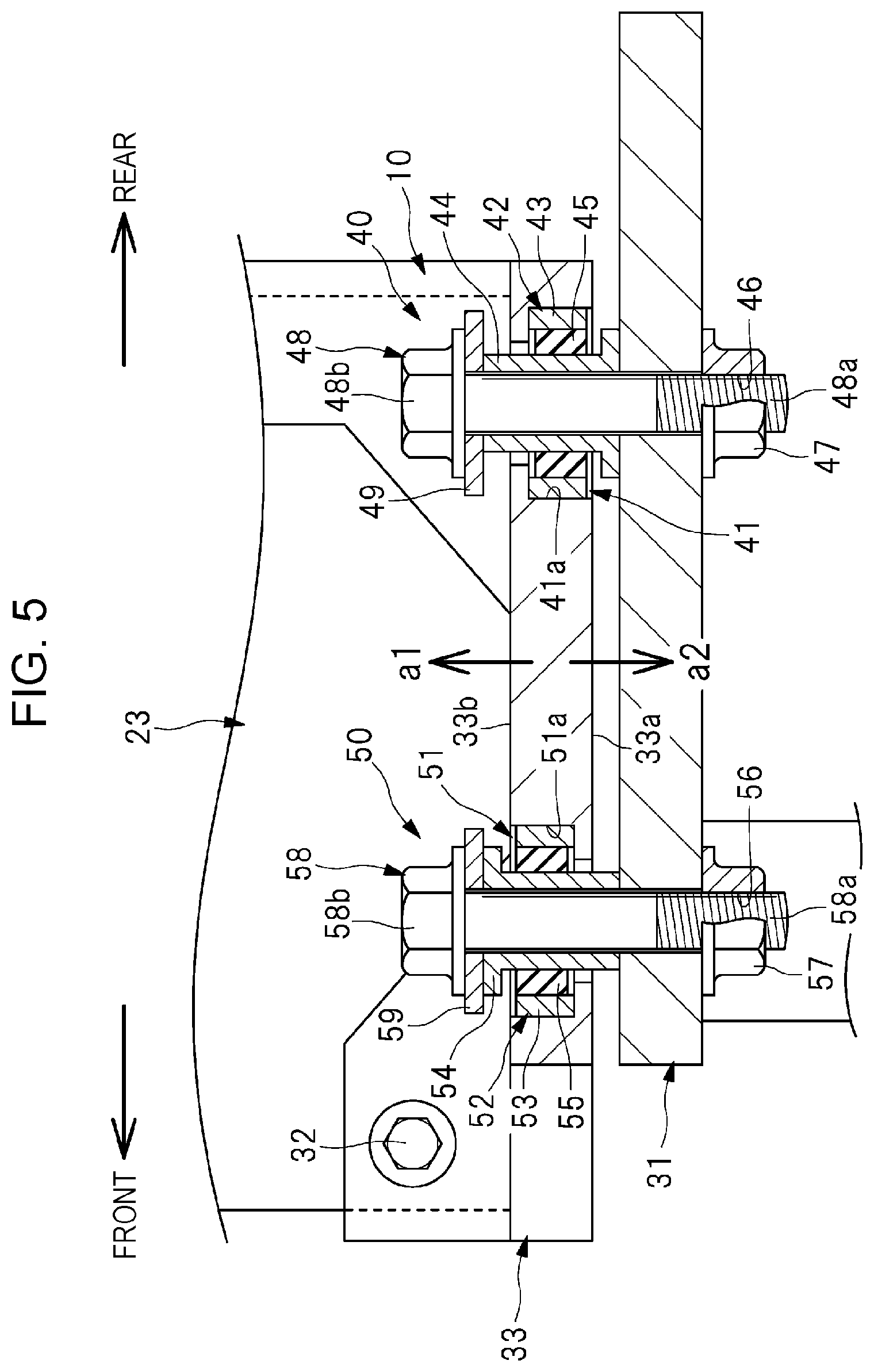 Patent US12319374 Figure 5 – Device attachment structure