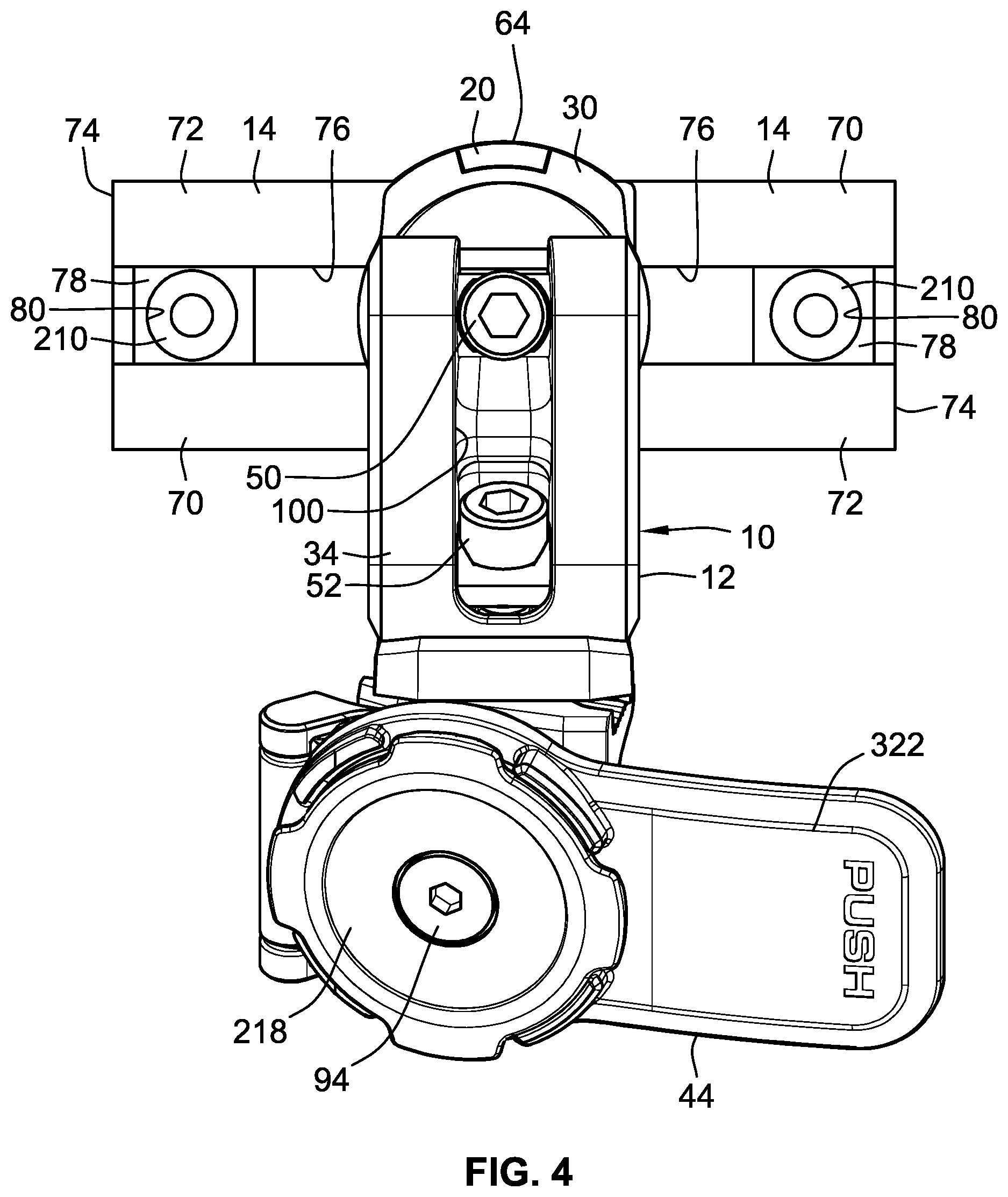 Patent US12319376 Figure 5 – Mount for a handheld electronic device
