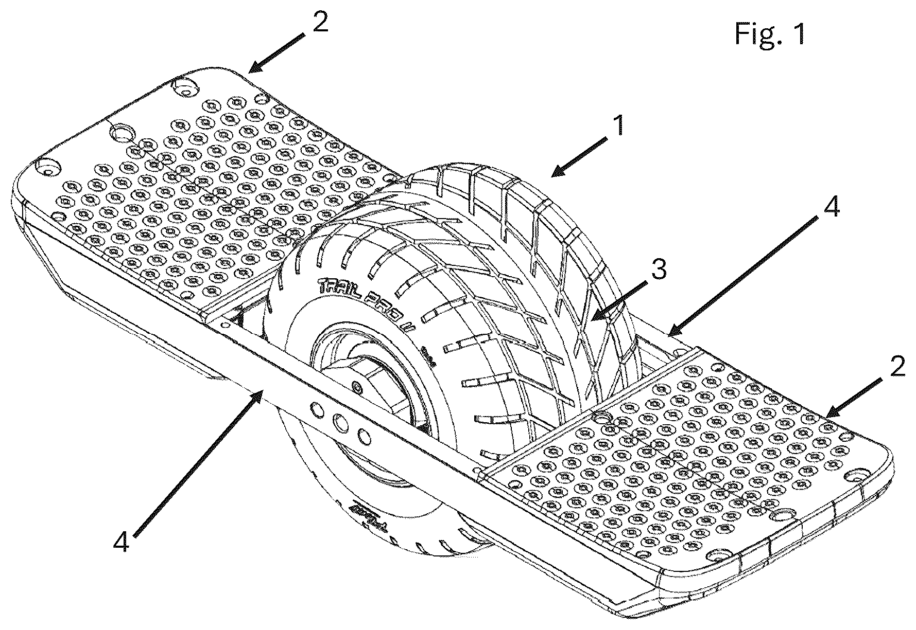 Patent US12319377 Figure 1 – Single wheel vehicle rider presence detector
