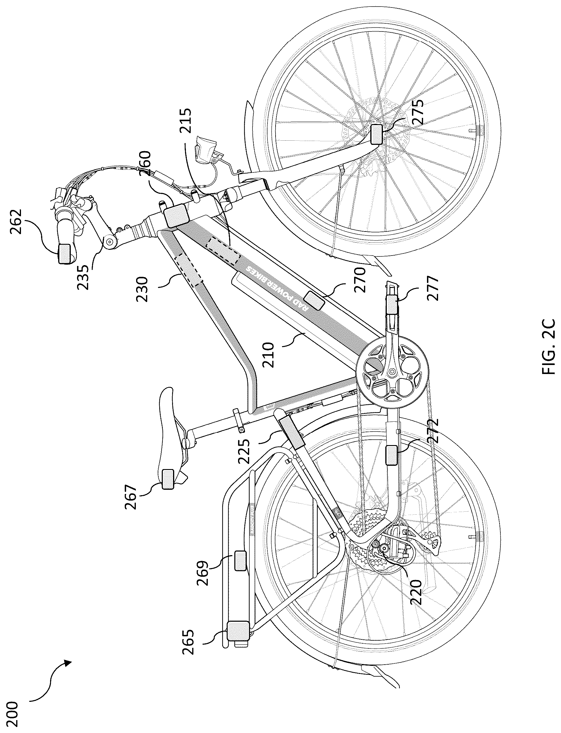 Patent US12319379 Figure 4 – Electric bicycle object detection system