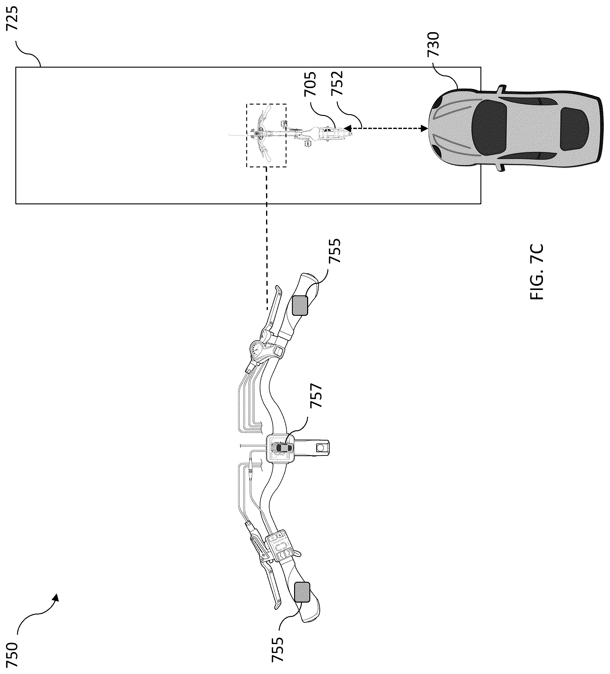 Patent US12319379 Figure 12 – Electric bicycle object detection system