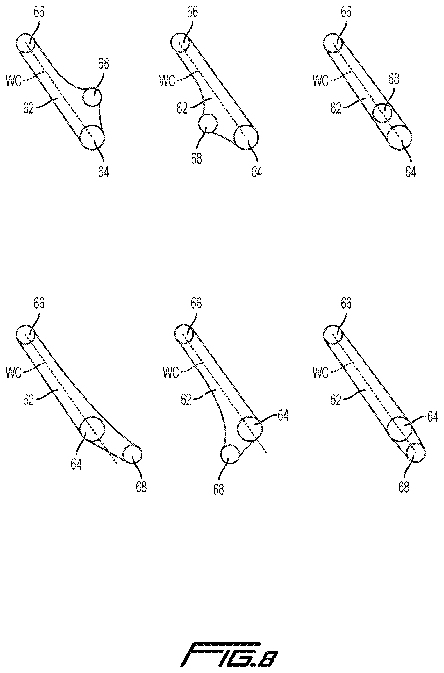 Patent US12319381 Figure 19 – Trailing link cycle wheel suspension assembly having gas pistons with unequal gas piston areas