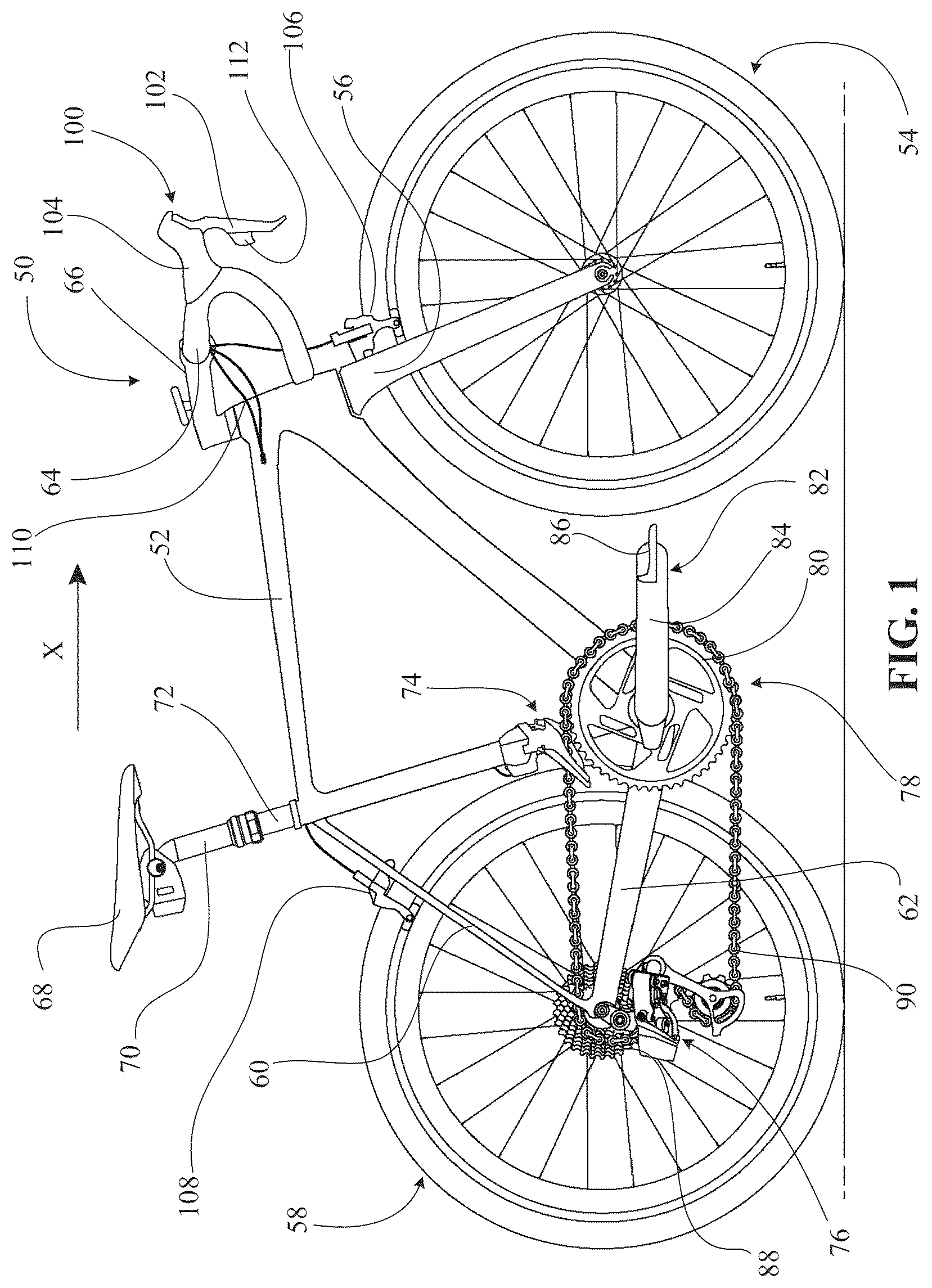Patent US12319382 Figure 1 – Control device for a bicycle