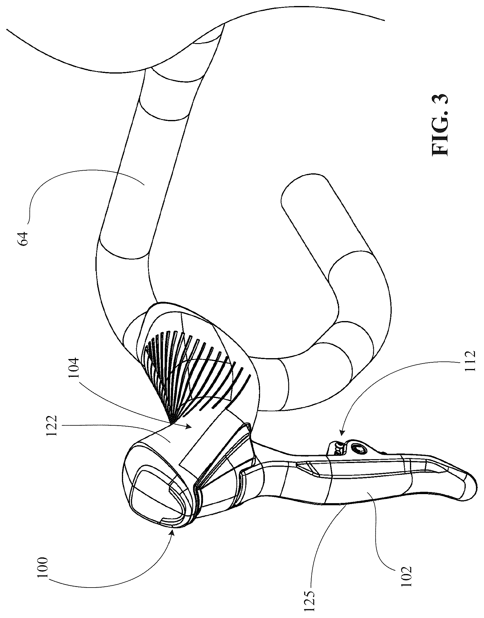 Patent US12319382 Figure 3 – Control device for a bicycle