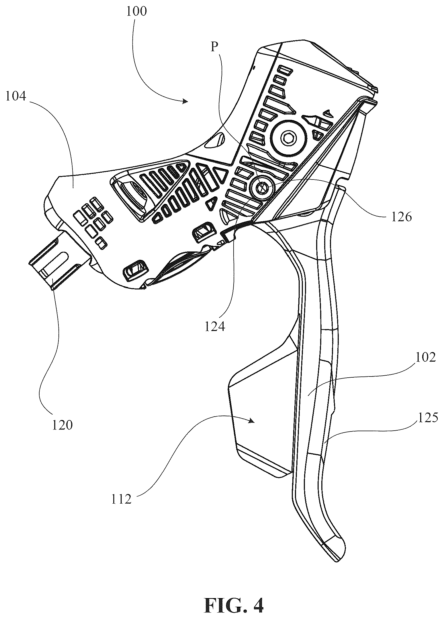 Patent US12319382 Figure 4 – Control device for a bicycle
