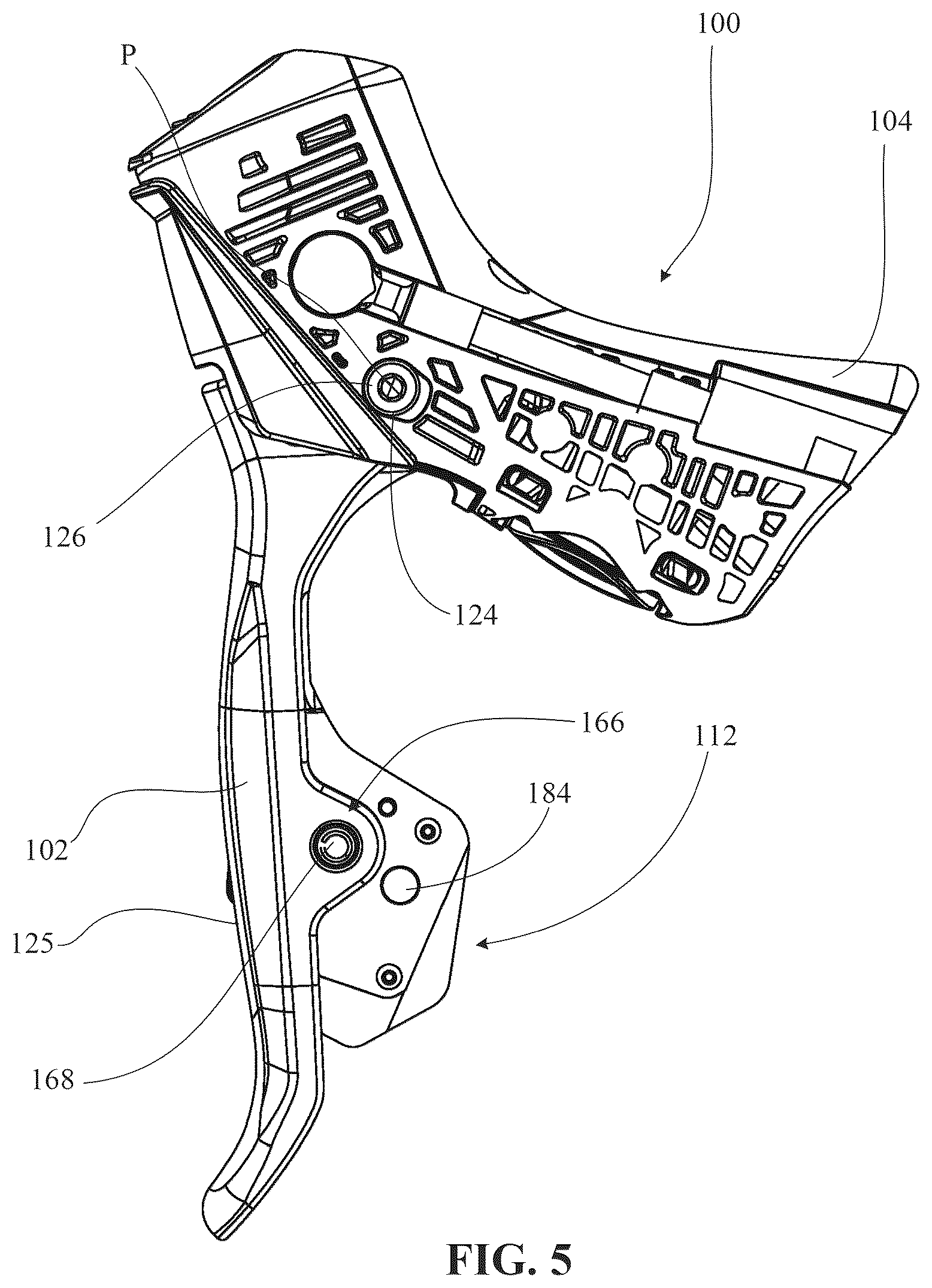 Patent US12319382 Figure 5 – Control device for a bicycle