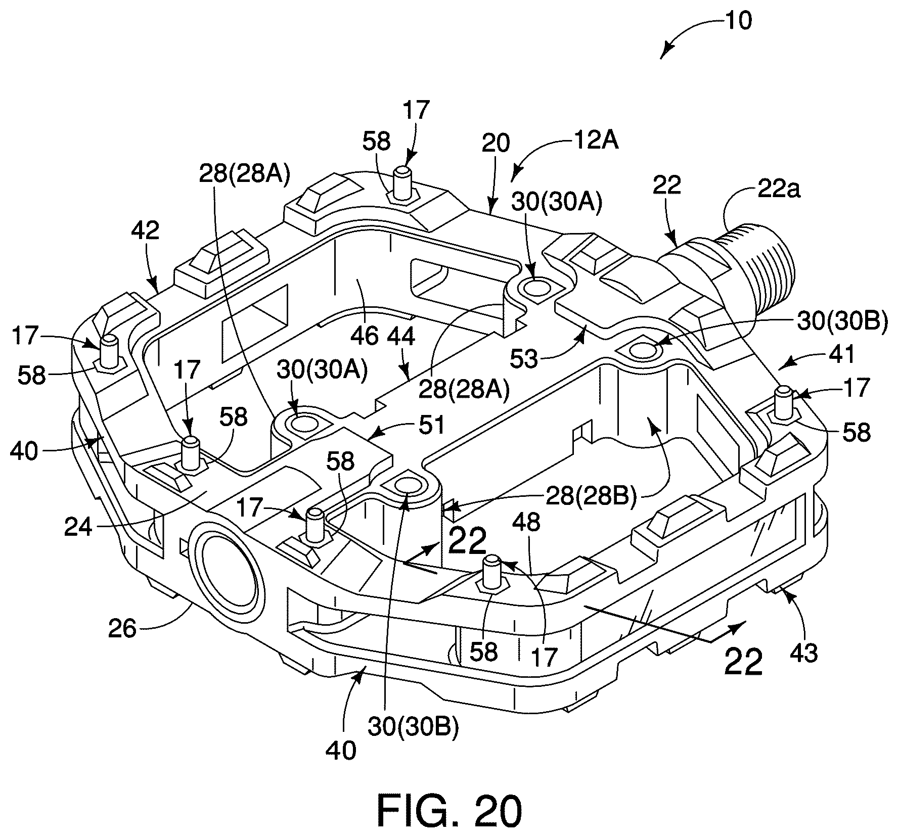 Patent US12319383 Figure 17 – Pedal assembly for human powered vehicle