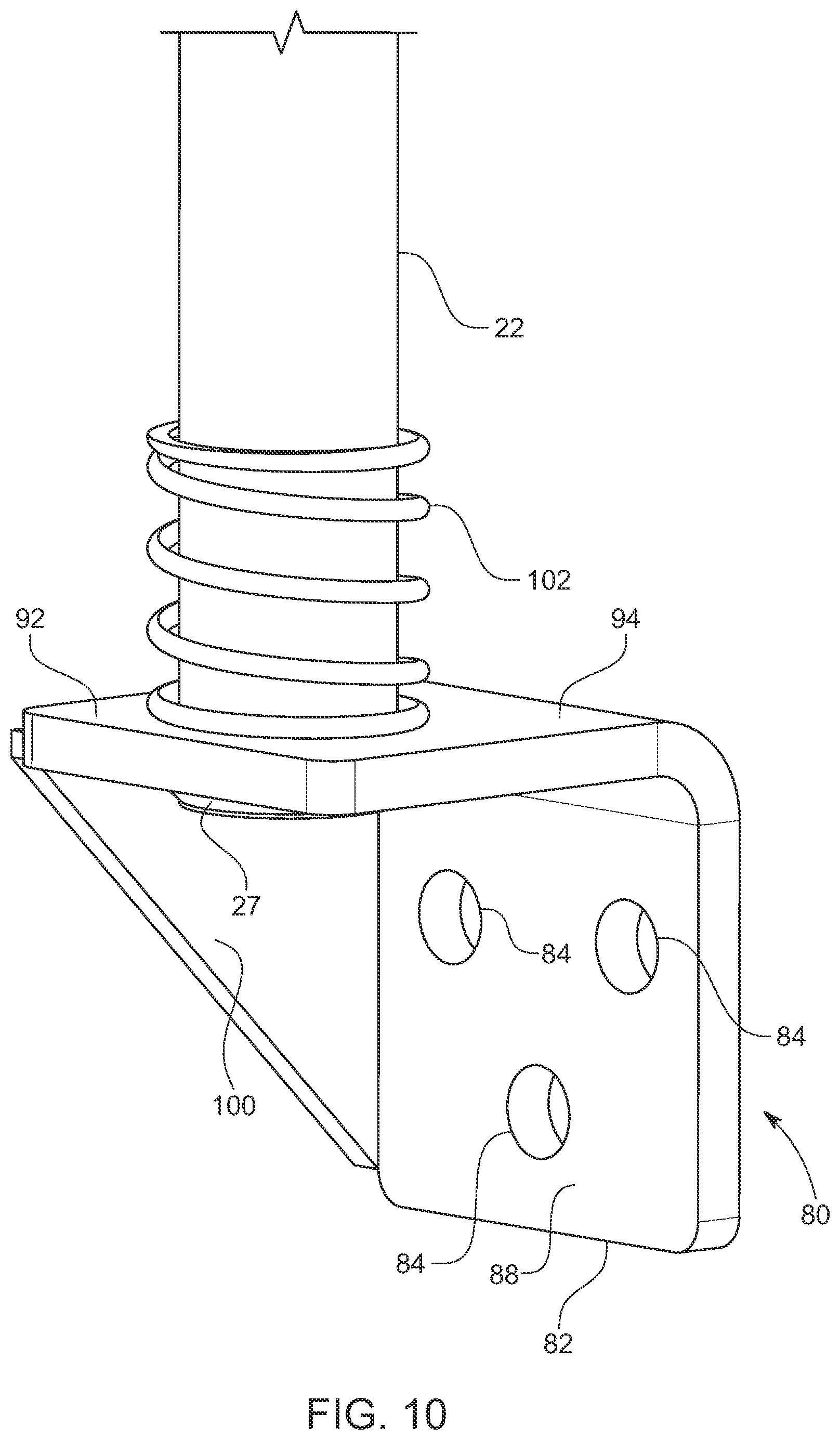 Patent US12319386 Figure 8 – Apparatus for securing watercraft against tidal action
