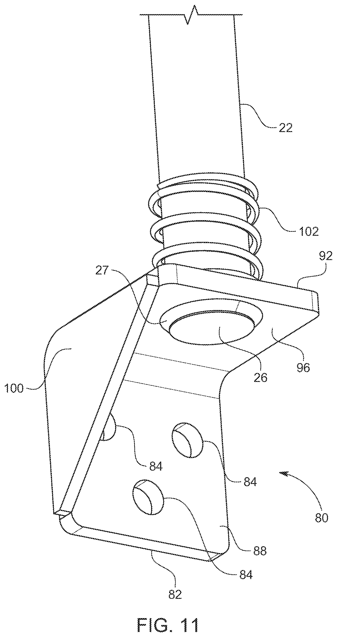 Patent US12319386 Figure 9 – Apparatus for securing watercraft against tidal action