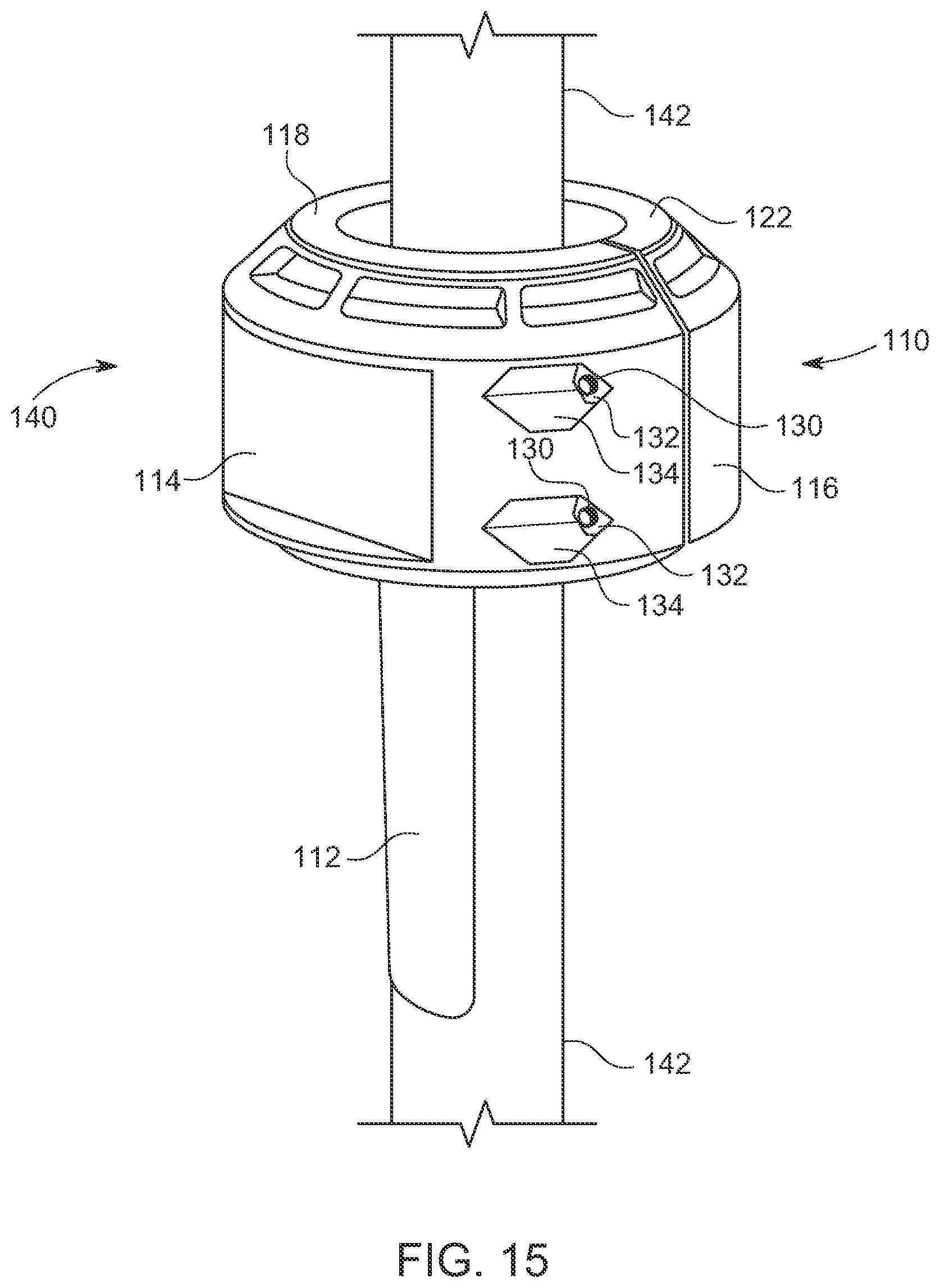 Patent US12319386 Figure 12 – Apparatus for securing watercraft against tidal action