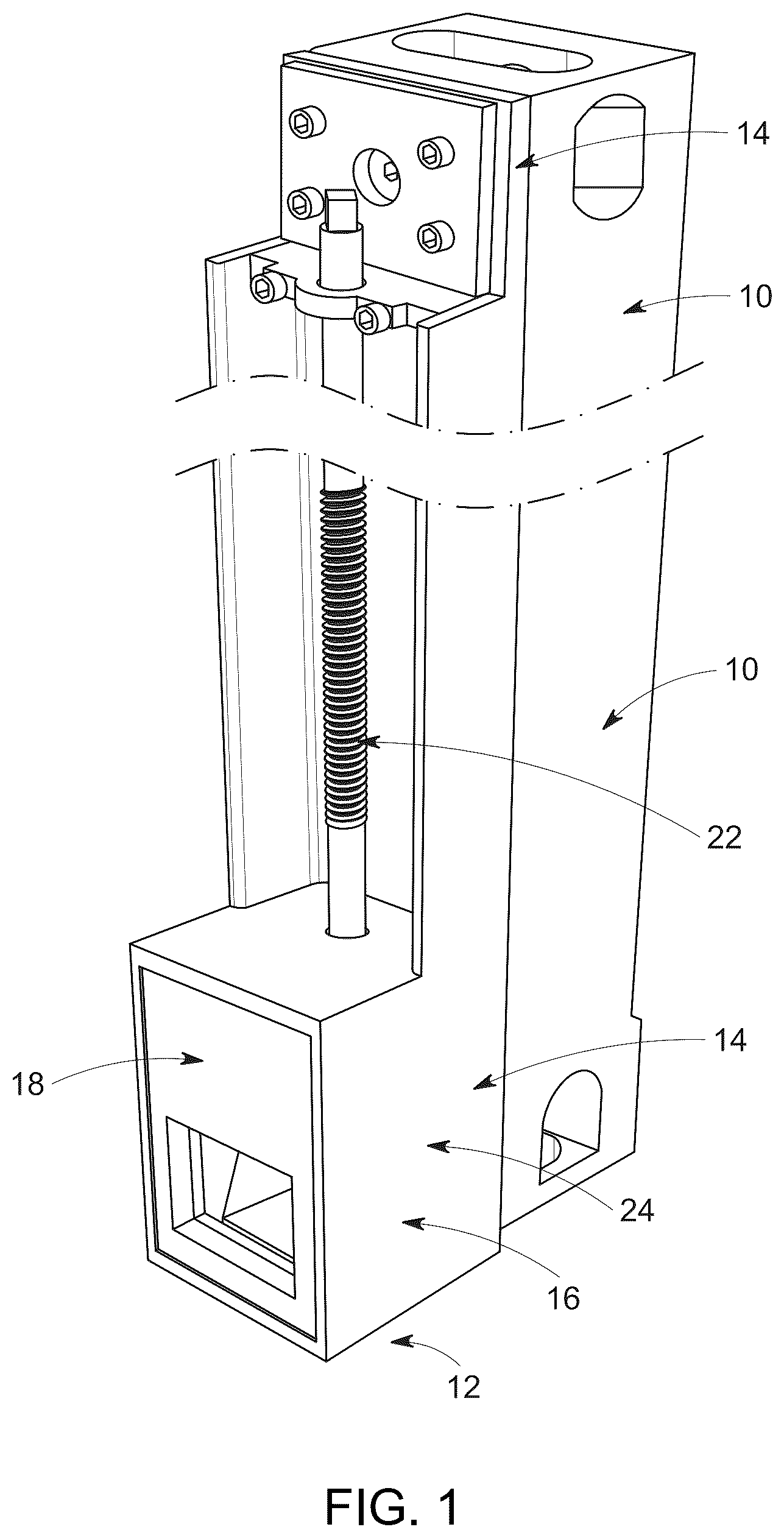 Patent US12319387 — Gap compression guides for shipping containers — Figure 1