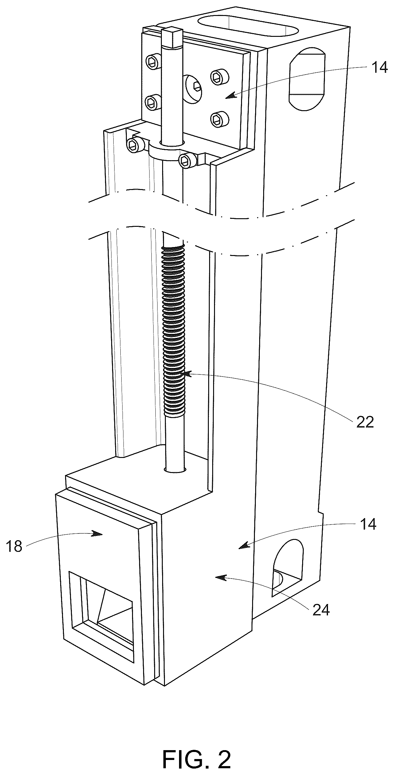 Patent US12319387 Figure 2 – Gap compression guides for shipping containers