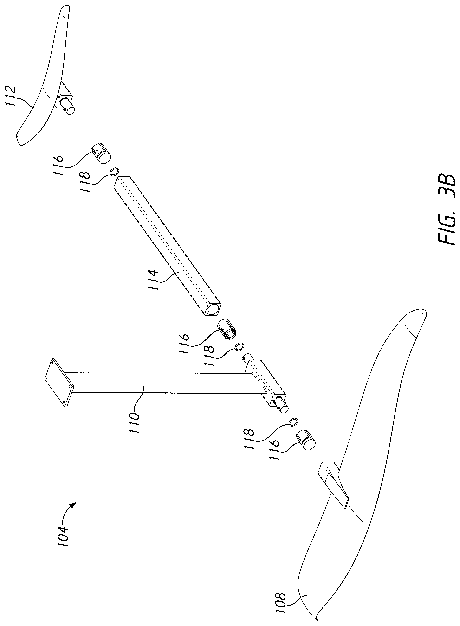 Patent US12319389 Figure 8 – Hydrofoil