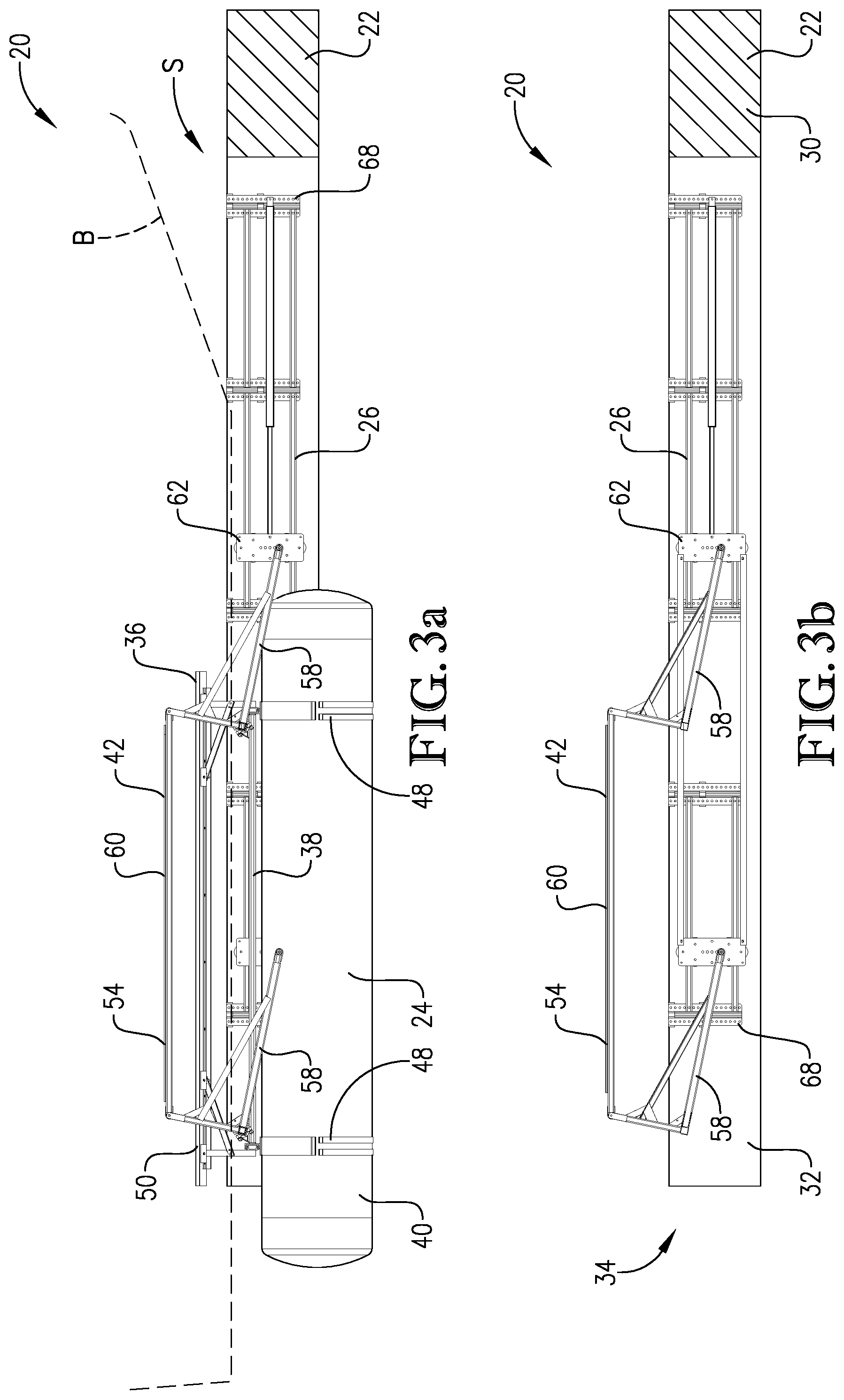 Patent US12319392 Figure 3 – Shiftable boat lift