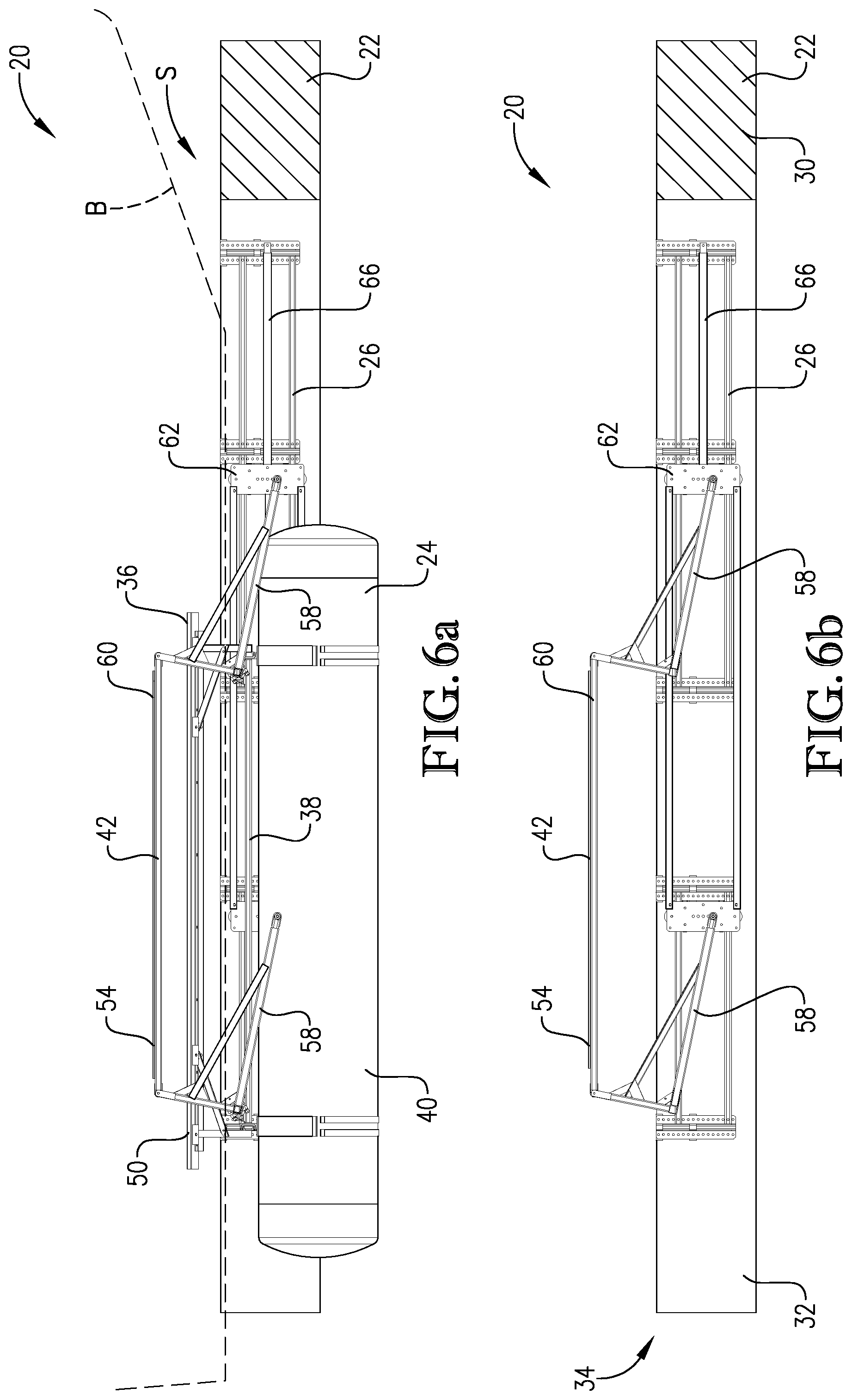 Patent US12319392 Figure 6 – Shiftable boat lift