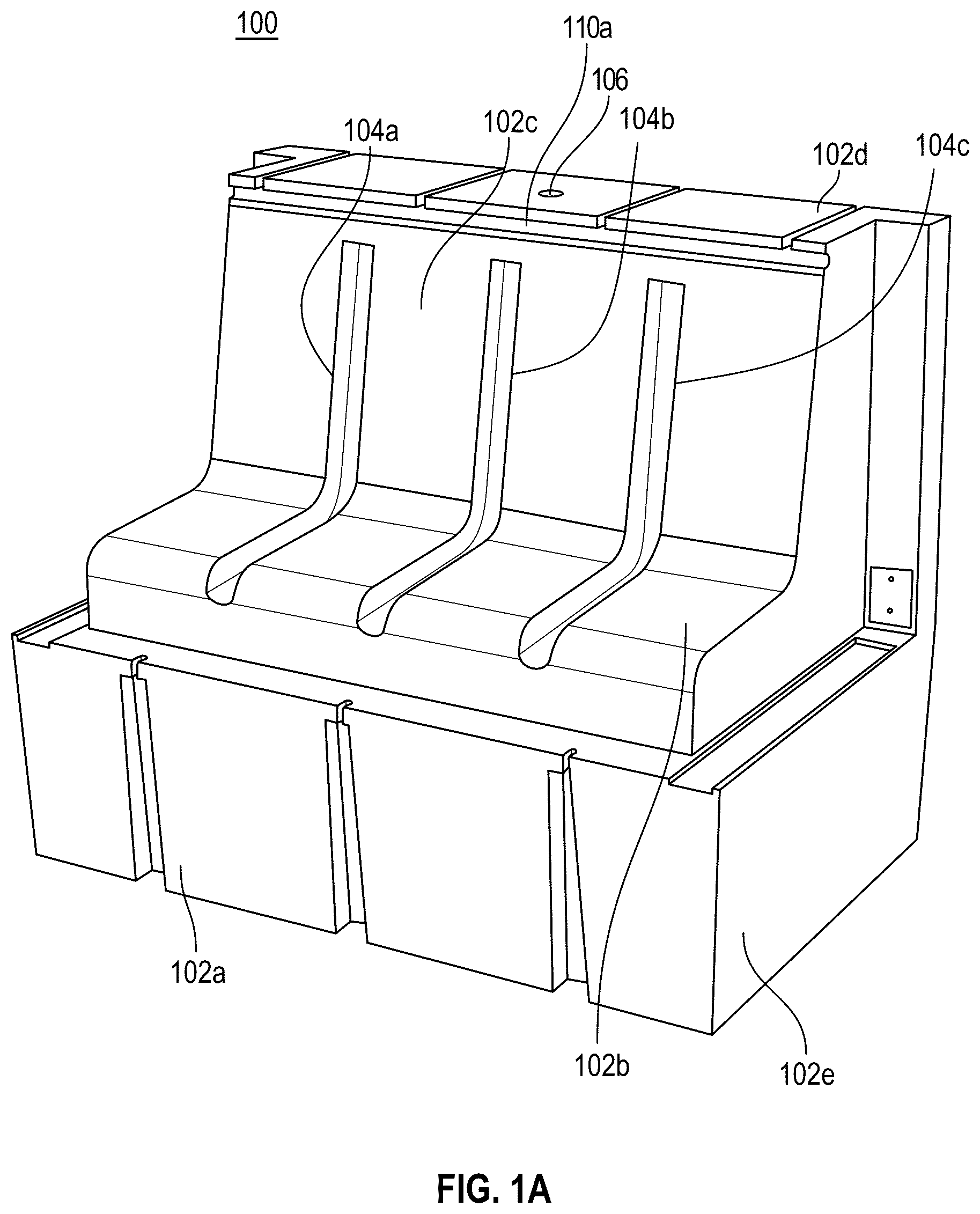 Patent US12319393 — Floating boat lift — Figure 1