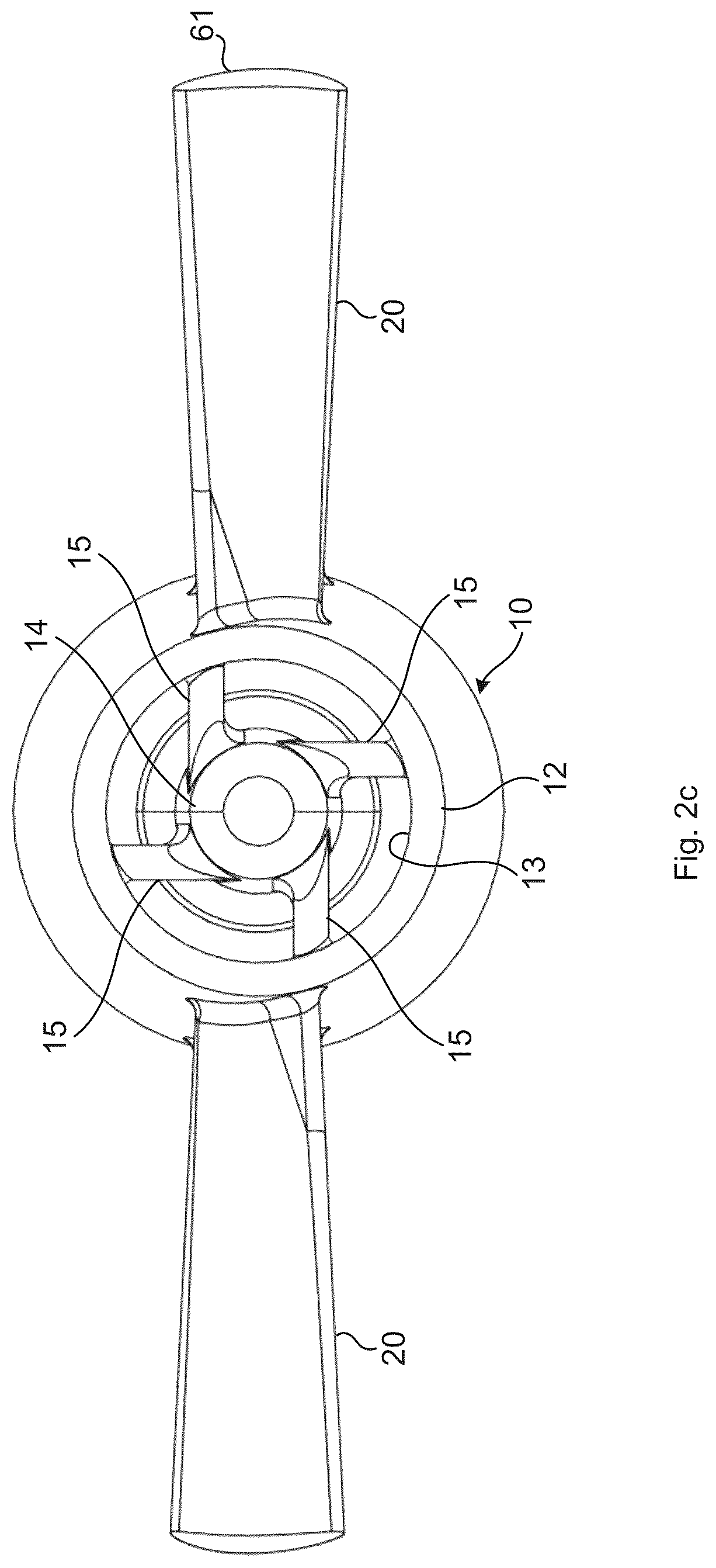 Patent US12319395 Figure 4 – Propulsion device for exerting thrust to a fluid