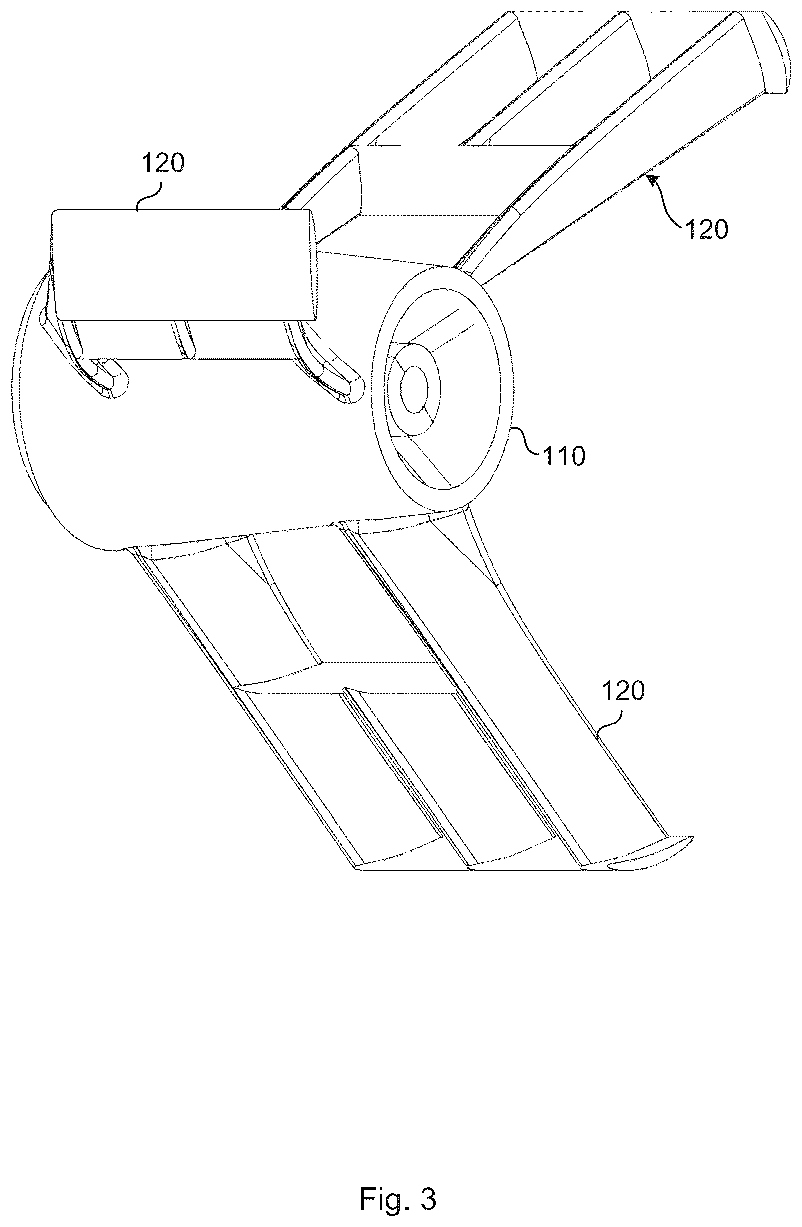 Patent US12319395 Figure 5 – Propulsion device for exerting thrust to a fluid