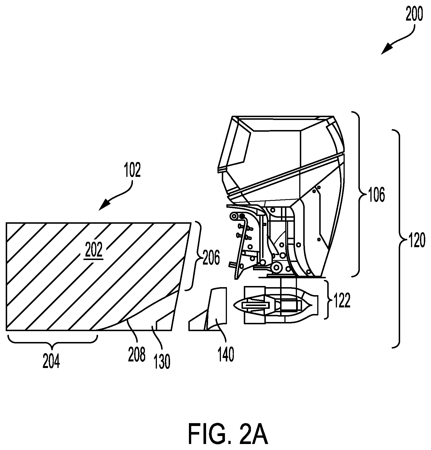 Patent US12319396 Figure 6 – Vessel propelling system and assembly