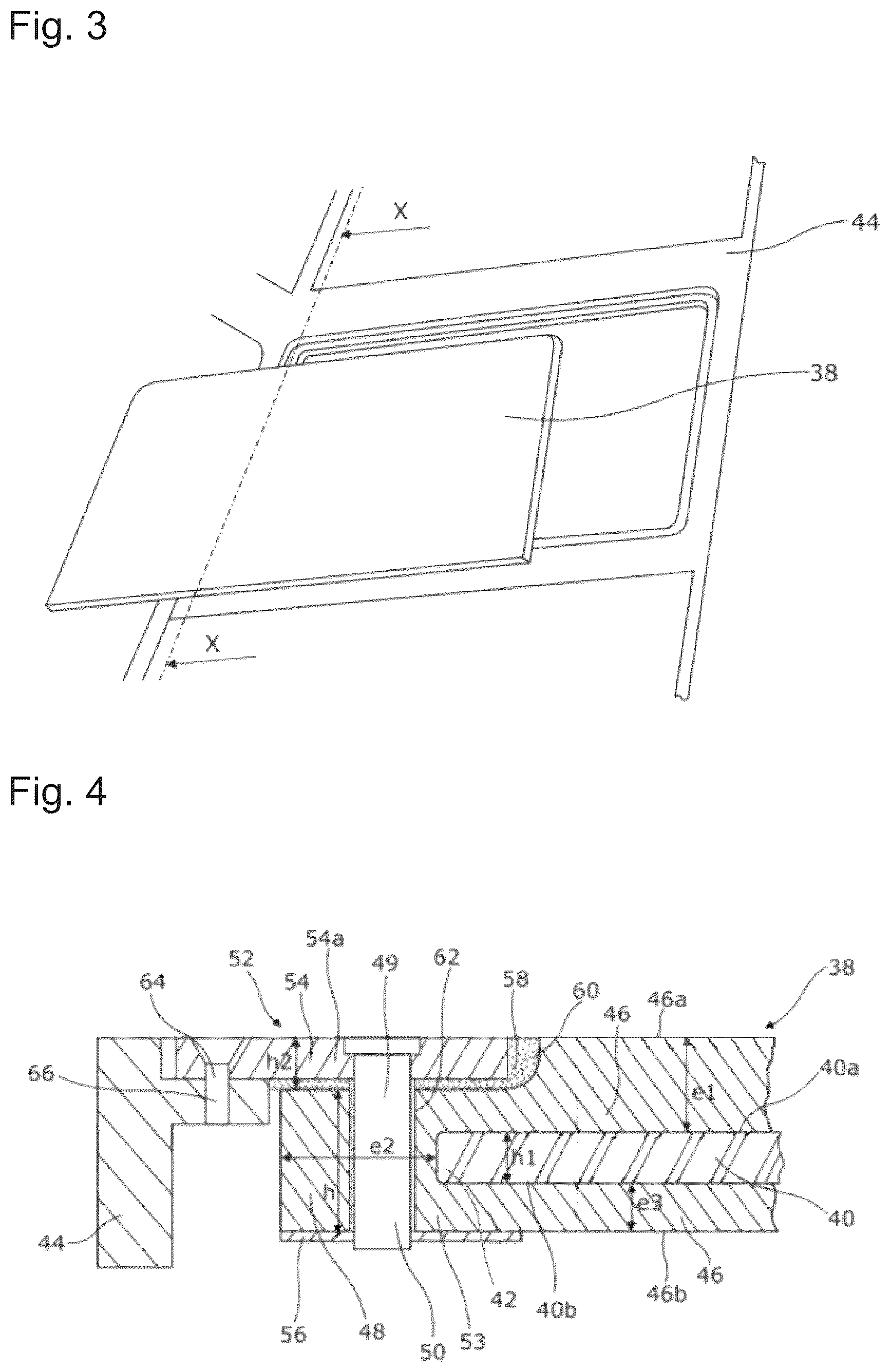 Patent US12319399 Figure 2 – Windshield architecture and aircraft provided with such a windshield