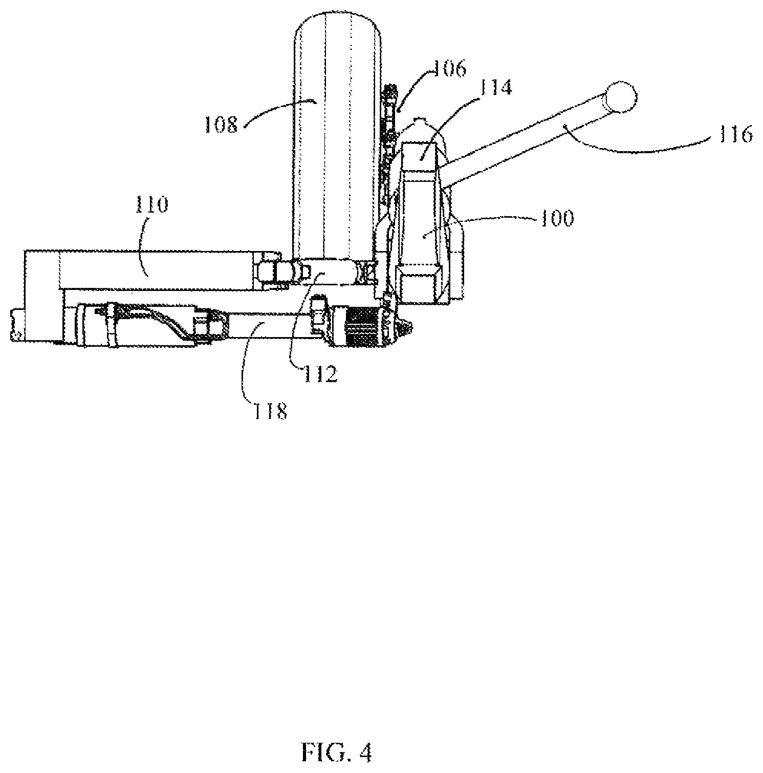 Patent US12319405 Figure 4 – Folding trailing arm landing gear