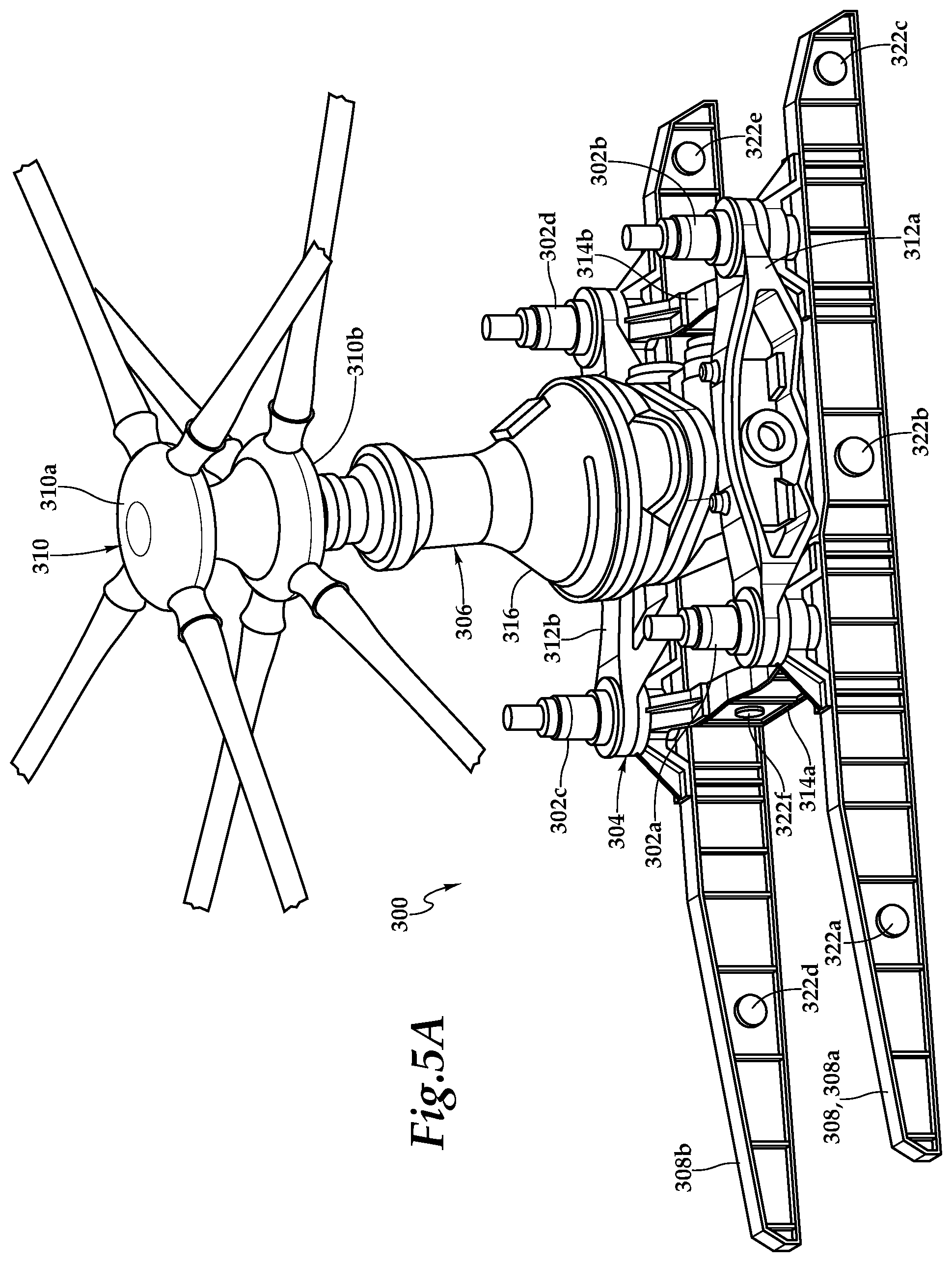 Patent US12319406 Figure 5 – Vibration isolation systems for compound helicopters