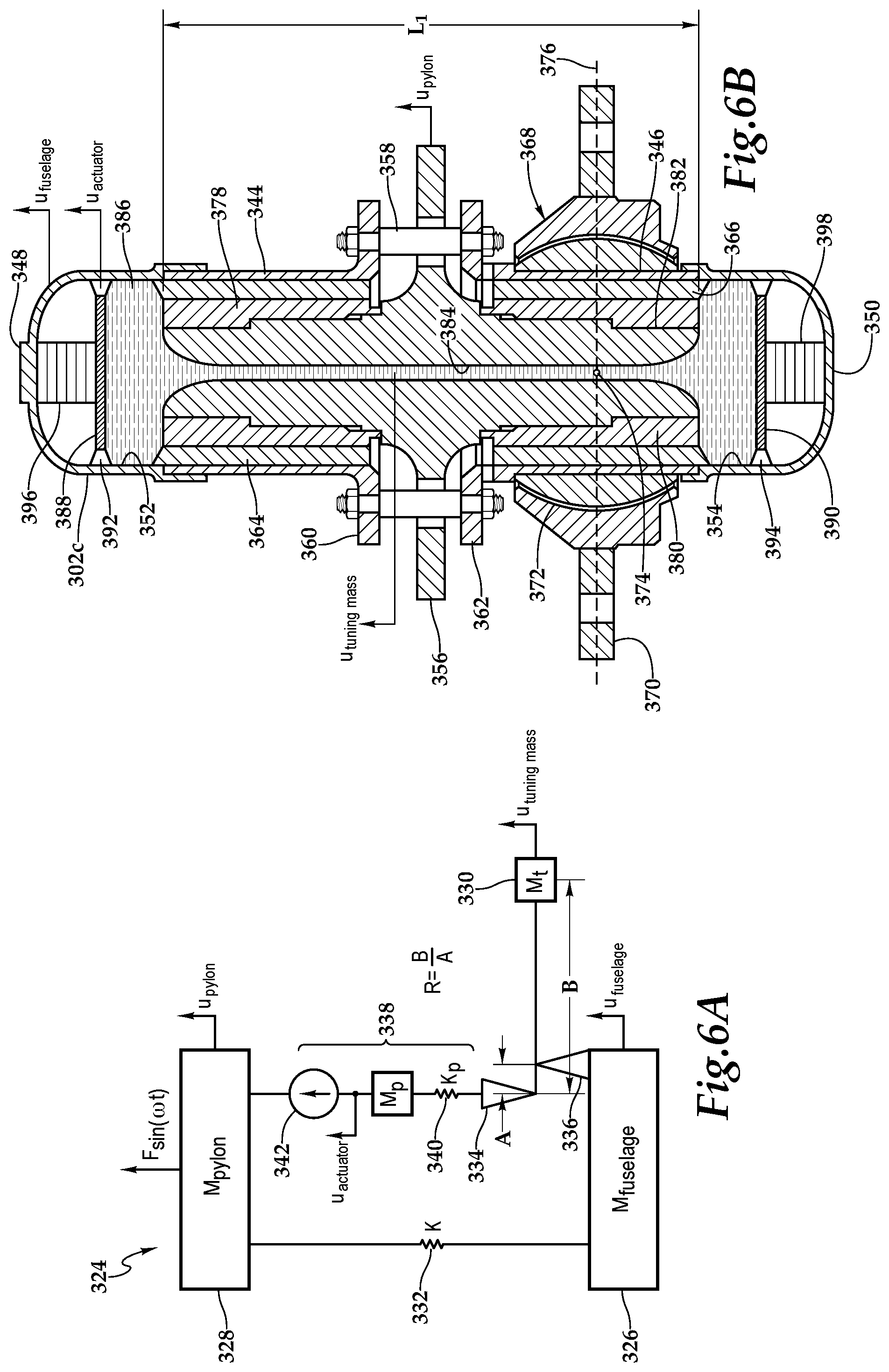 Patent US12319406 Figure 8 – Vibration isolation systems for compound helicopters