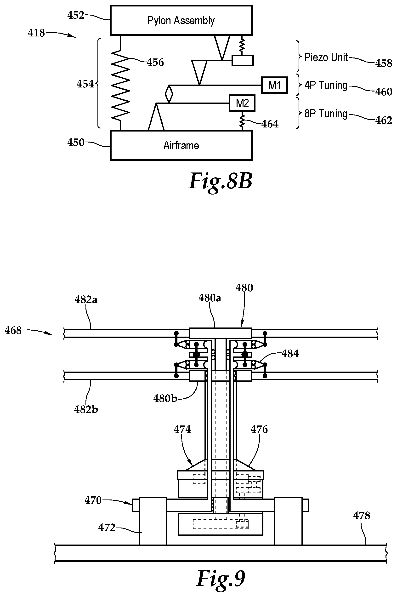 Patent US12319406 Figure 11 – Vibration isolation systems for compound helicopters