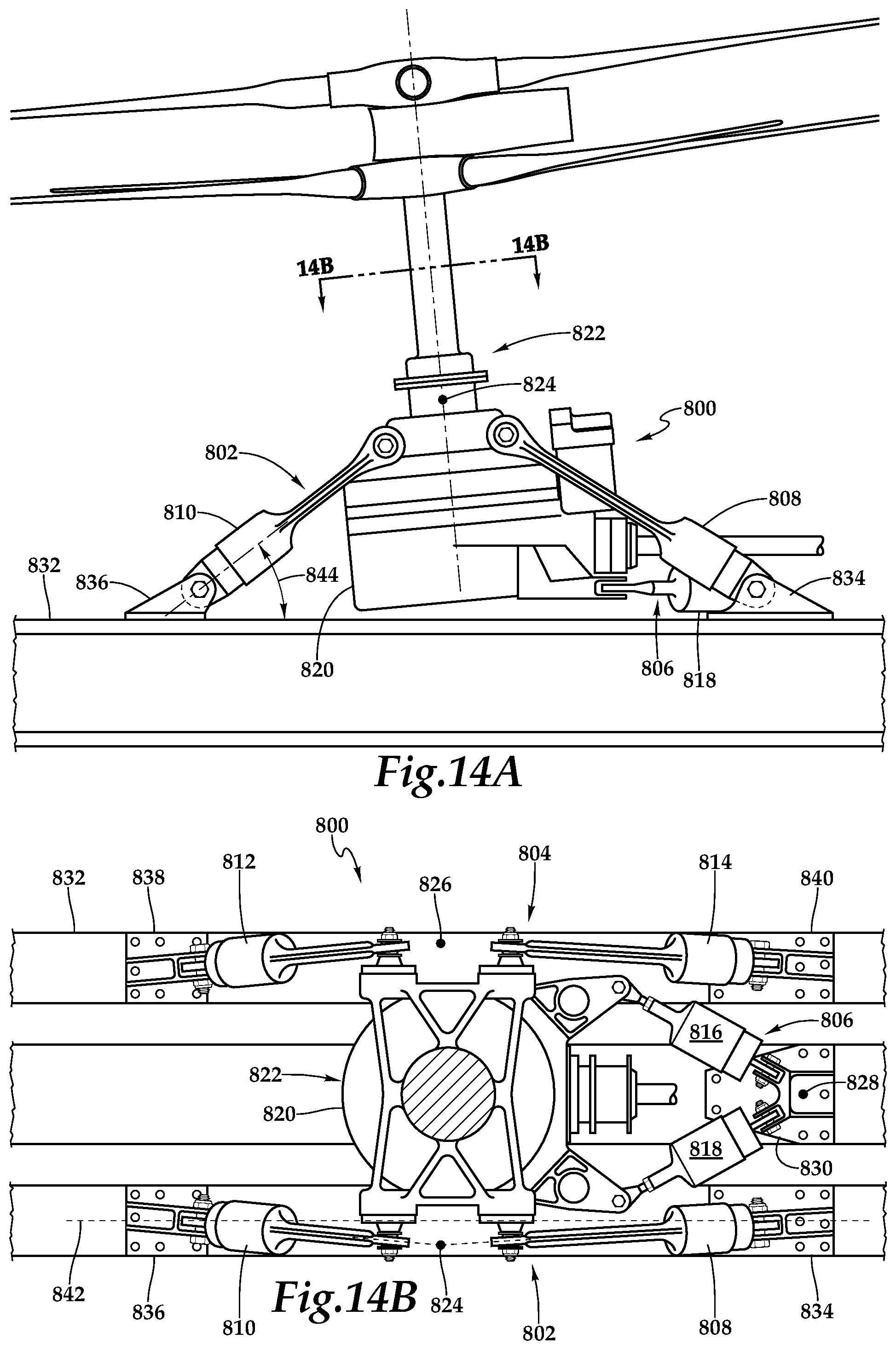 Patent US12319406 Figure 17 – Vibration isolation systems for compound helicopters