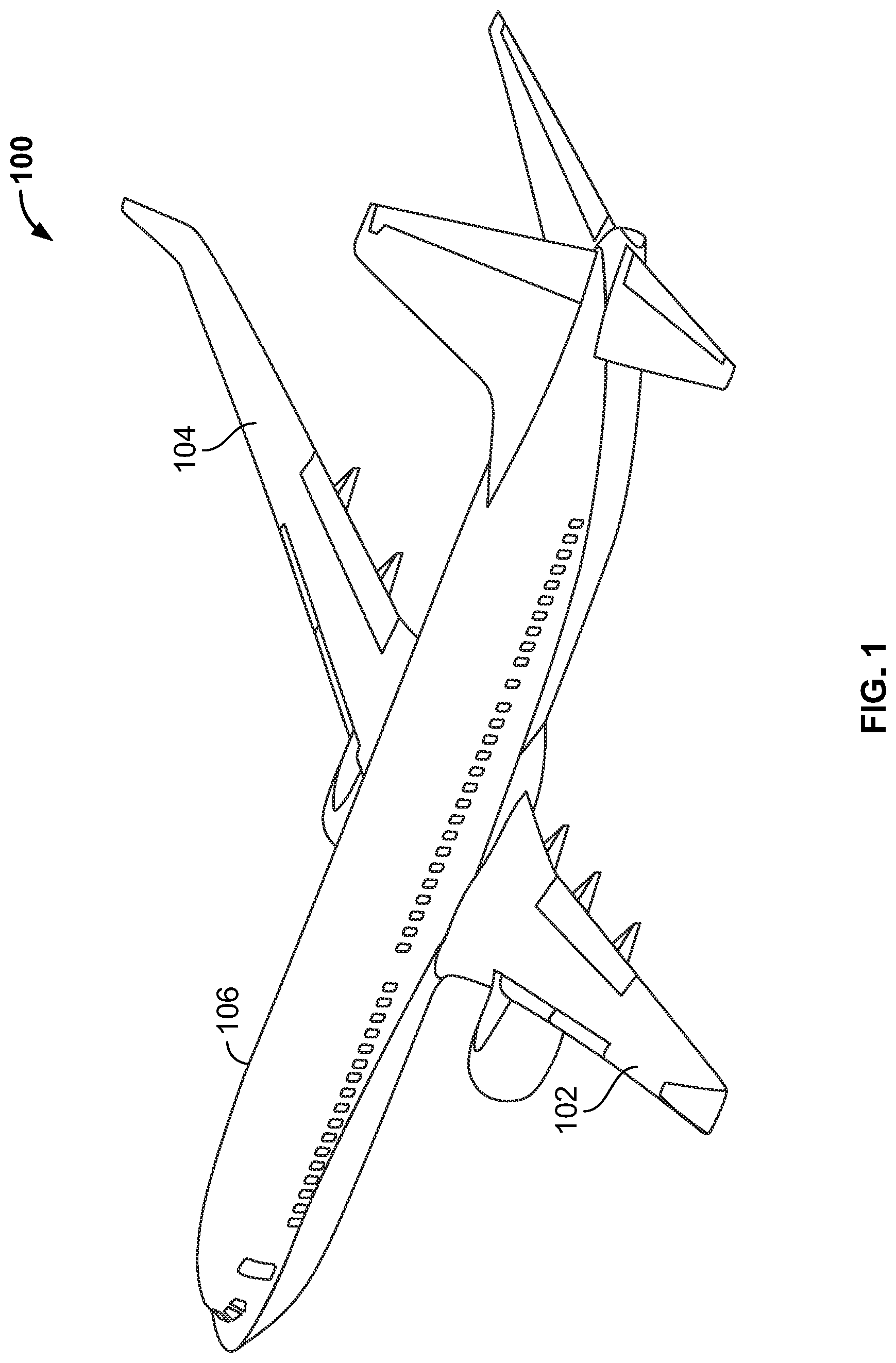Patent US12319412 Figure 1 – Lateral sleep systems for aircraft