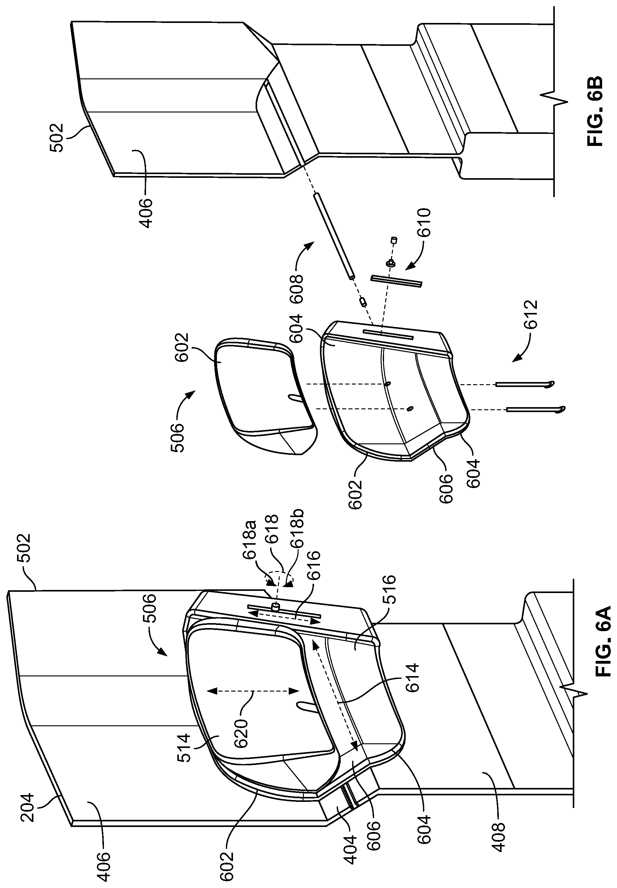 Patent US12319412 Figure 9 – Lateral sleep systems for aircraft