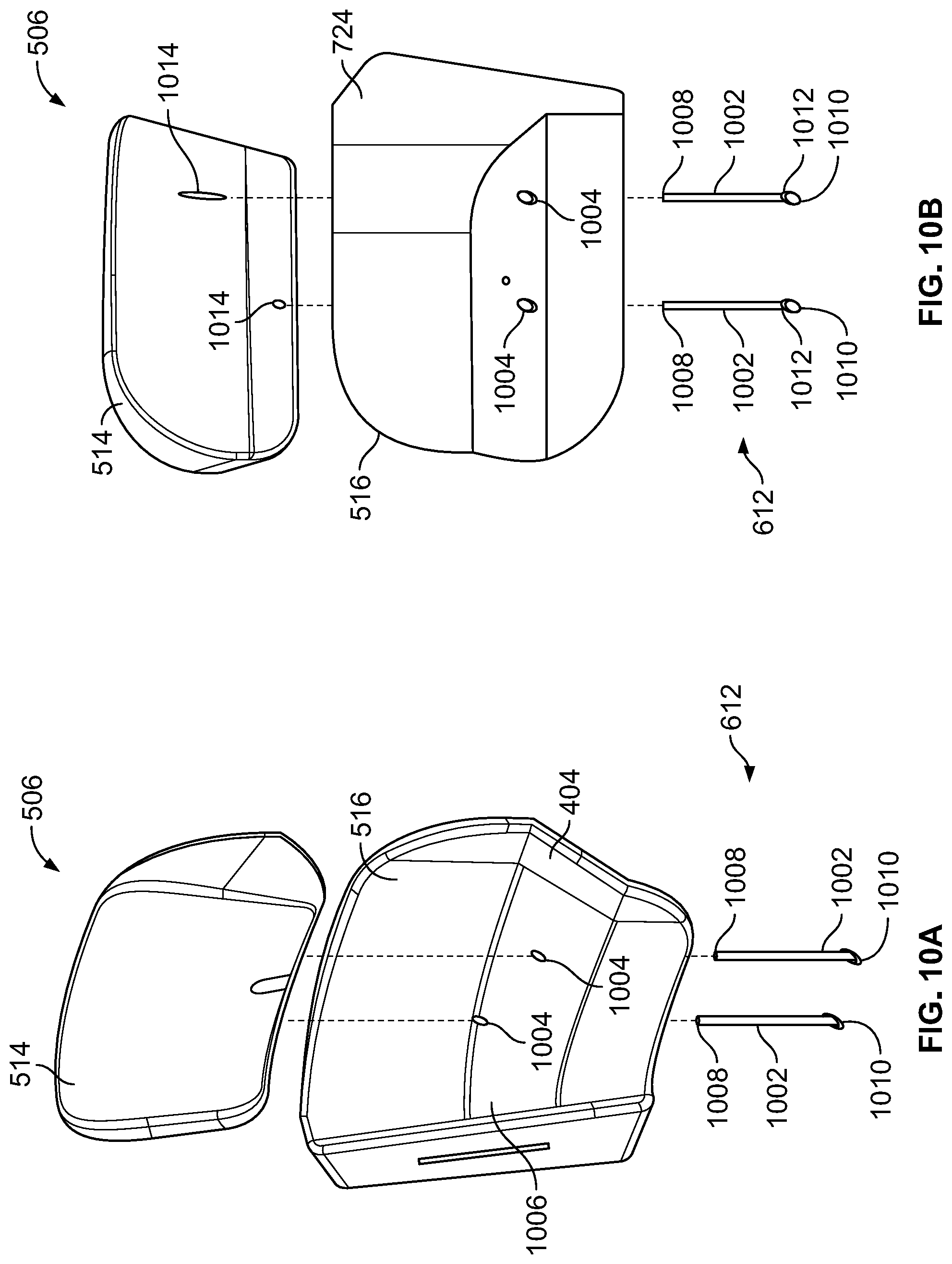 Patent US12319412 Figure 13 – Lateral sleep systems for aircraft