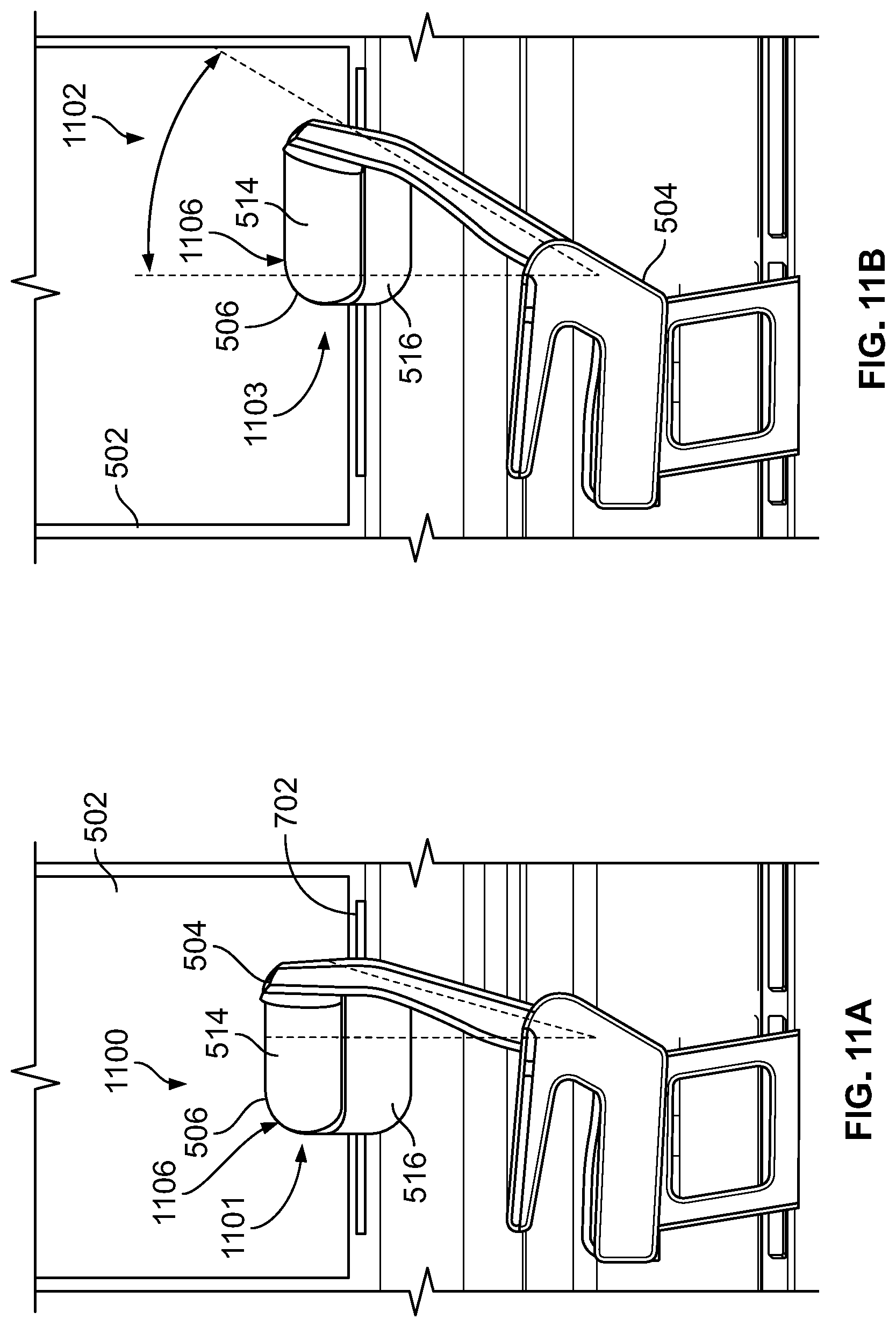 Patent US12319412 Figure 14 – Lateral sleep systems for aircraft